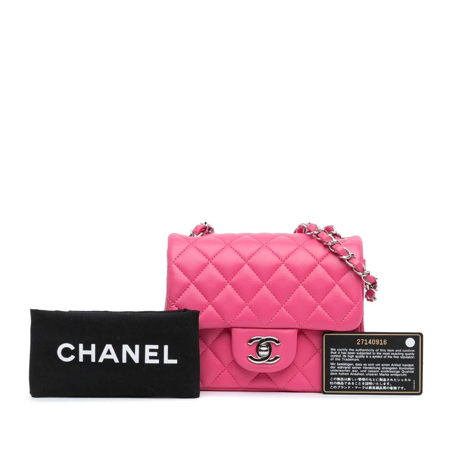 Chanel Sac Mini Square Classic Lambskin Single Flap