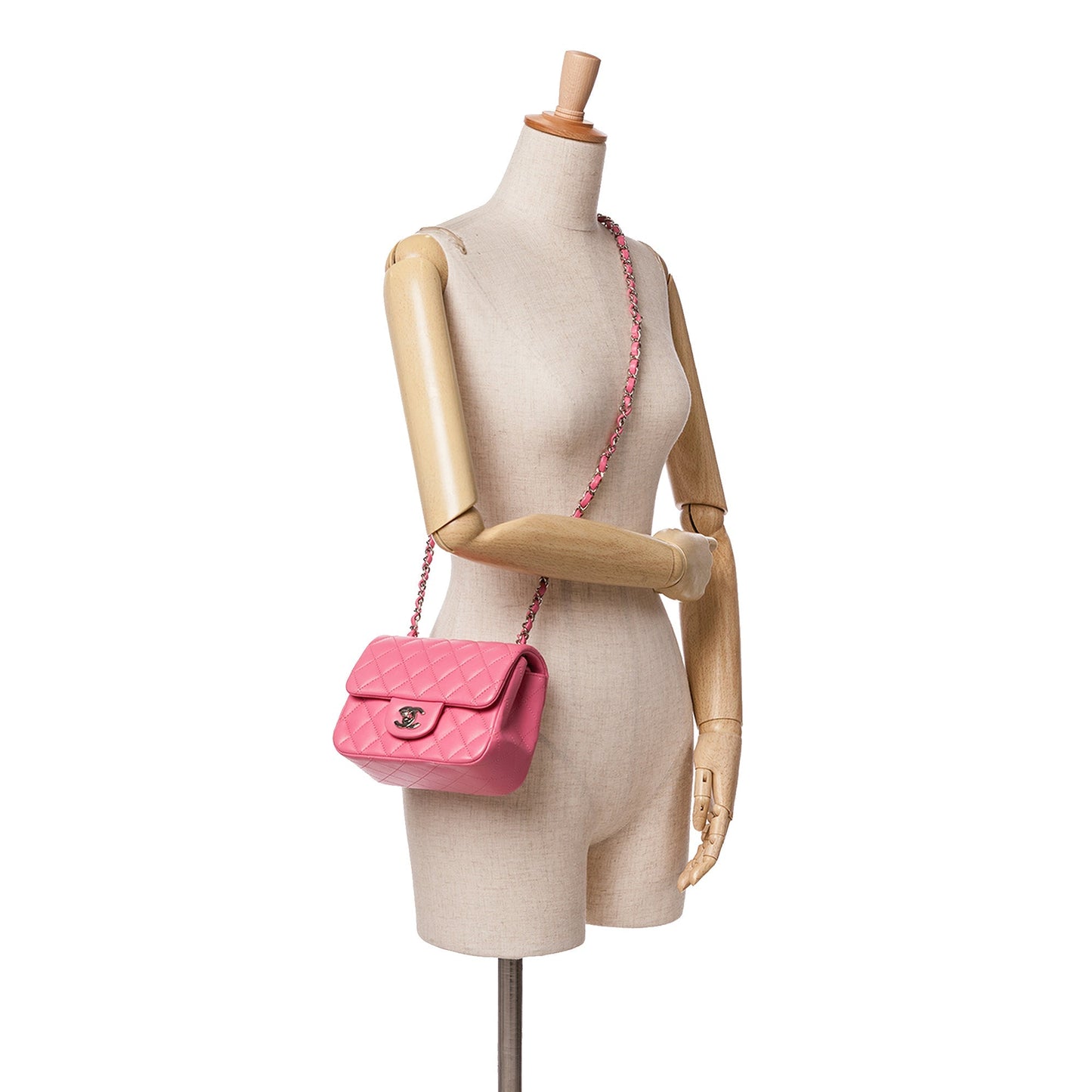Chanel Sac Mini Square Classic Lambskin Single Flap