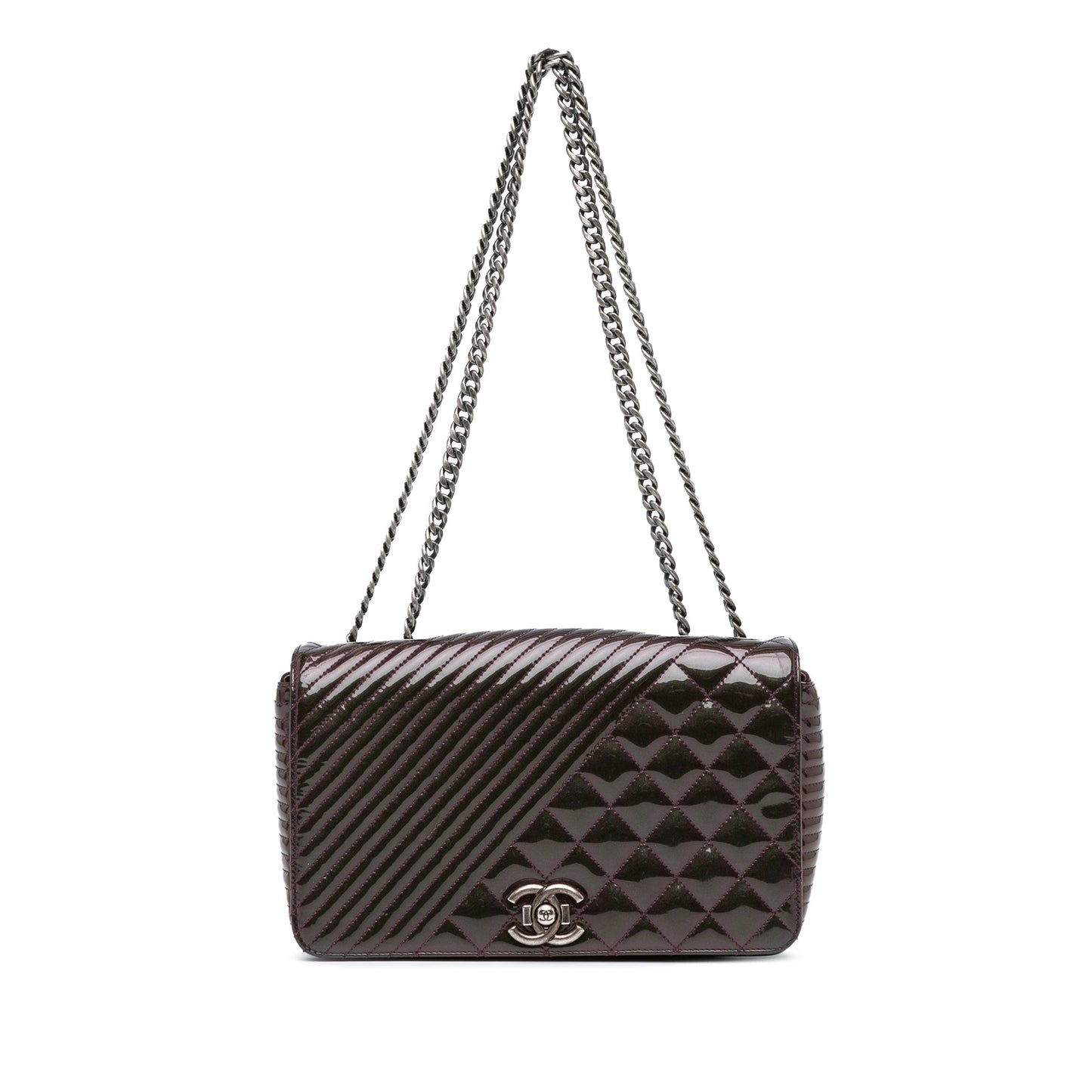 Chanel Sac Medium Patent Coco Boy Flap