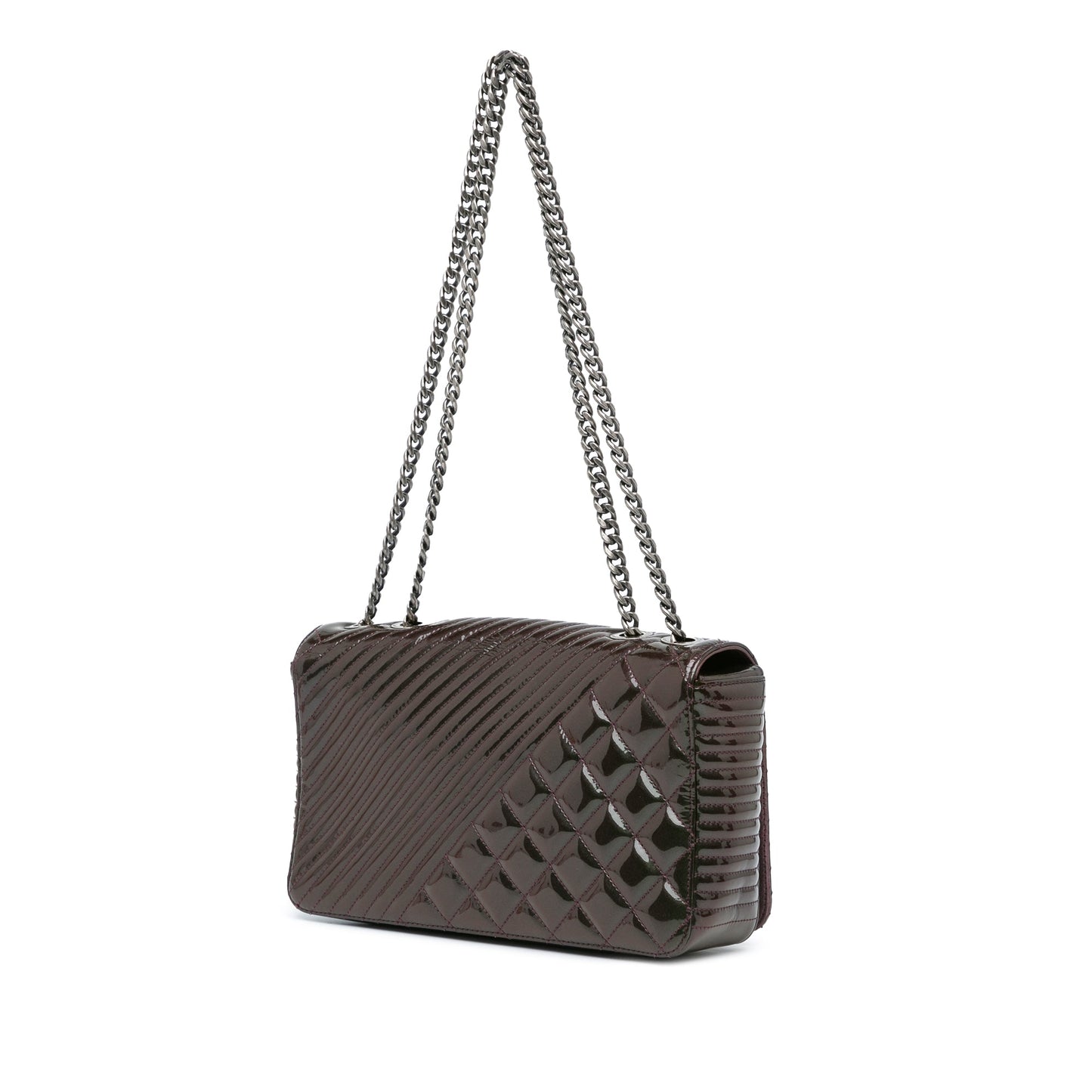 Chanel Sac Medium Patent Coco Boy Flap
