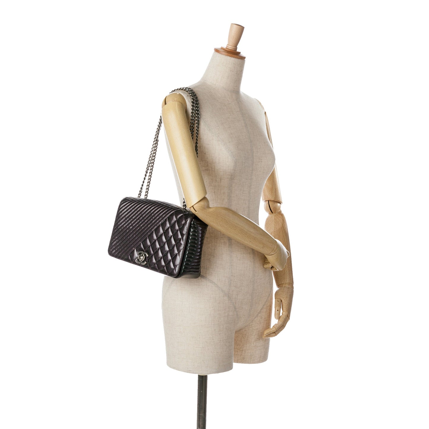Chanel Sac Medium Patent Coco Boy Flap