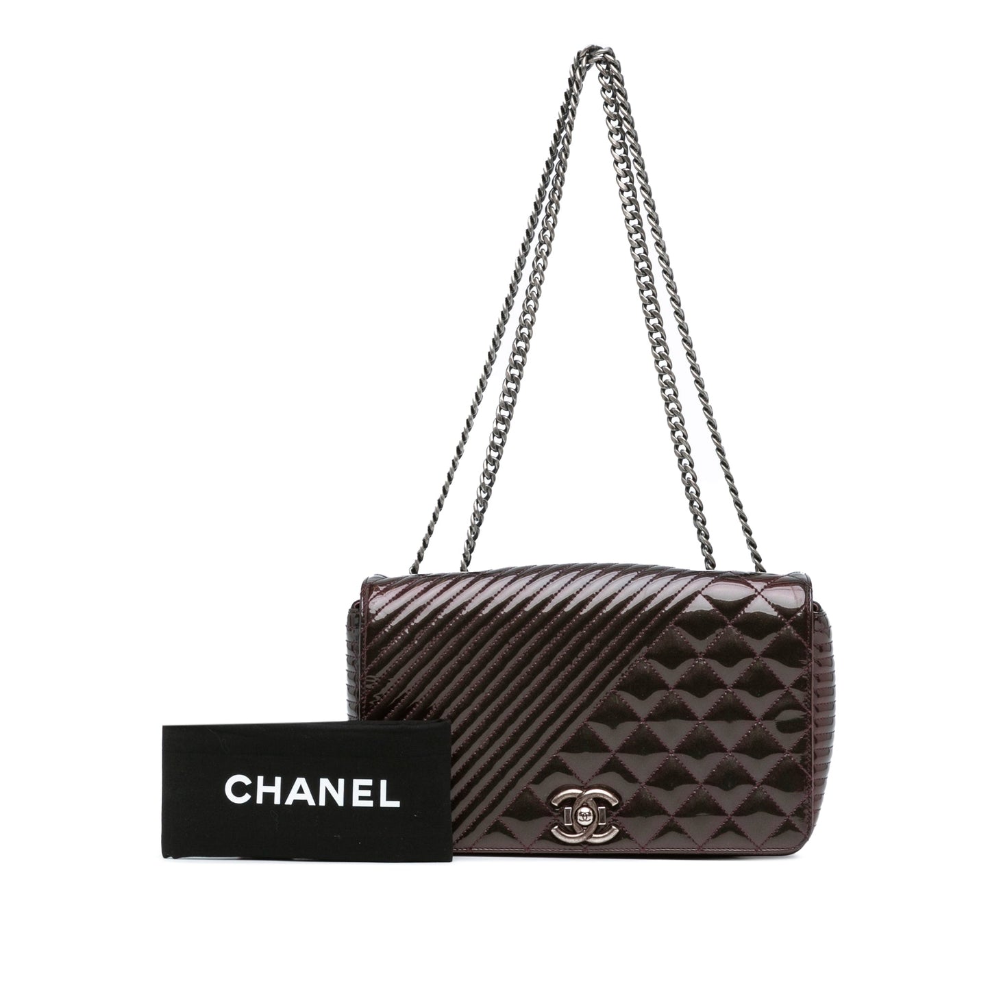 Chanel Sac Medium Patent Coco Boy Flap