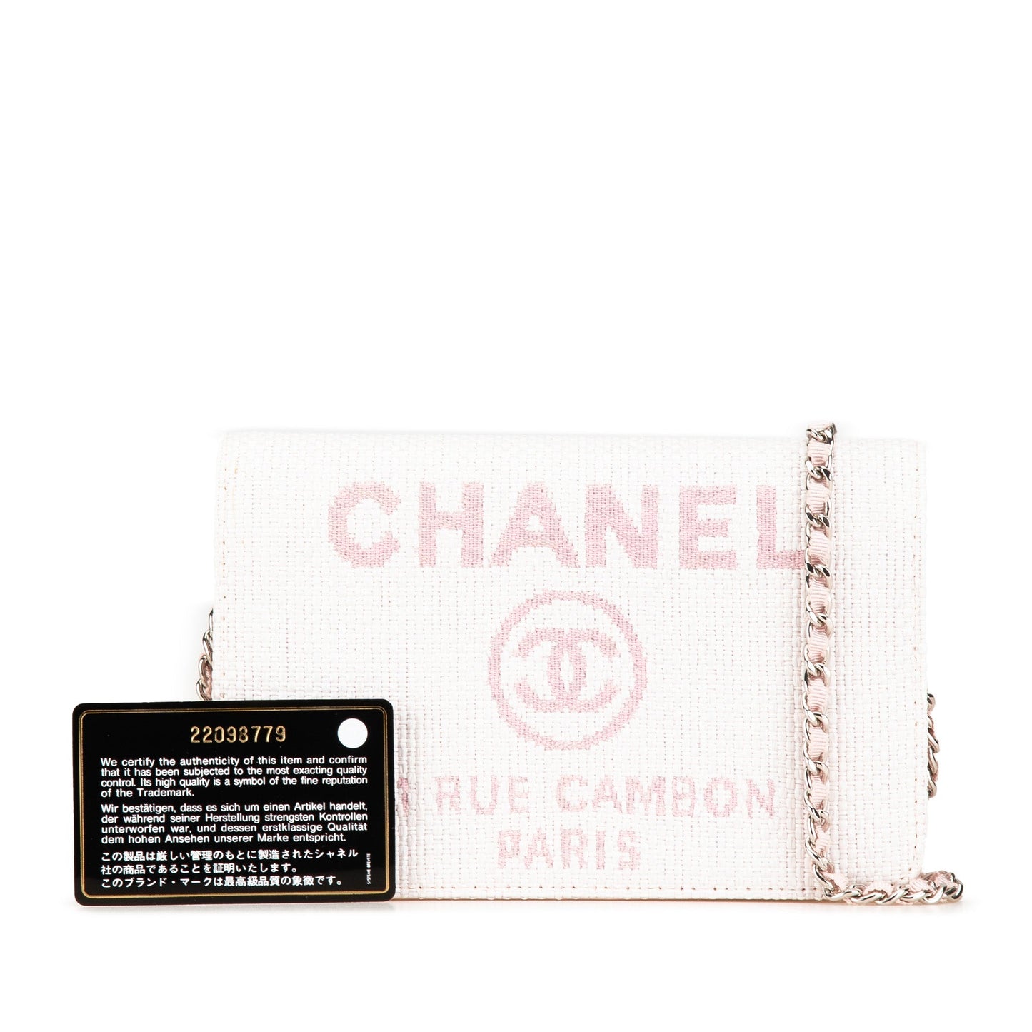 Chanel Sac Canvas Deauville Wallet On Chain