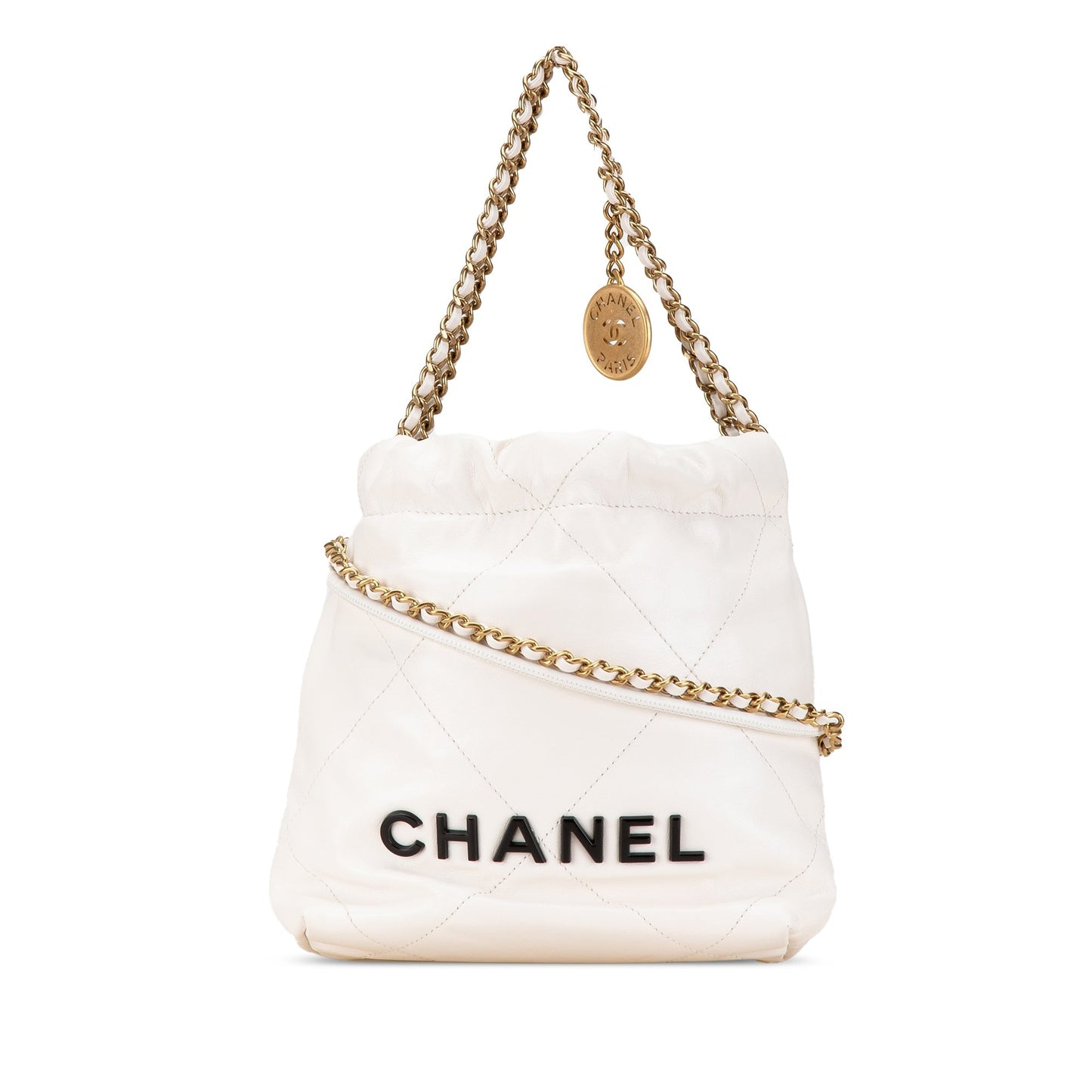 Chanel Sac Mini Shiny Calfskin 22 Hobo