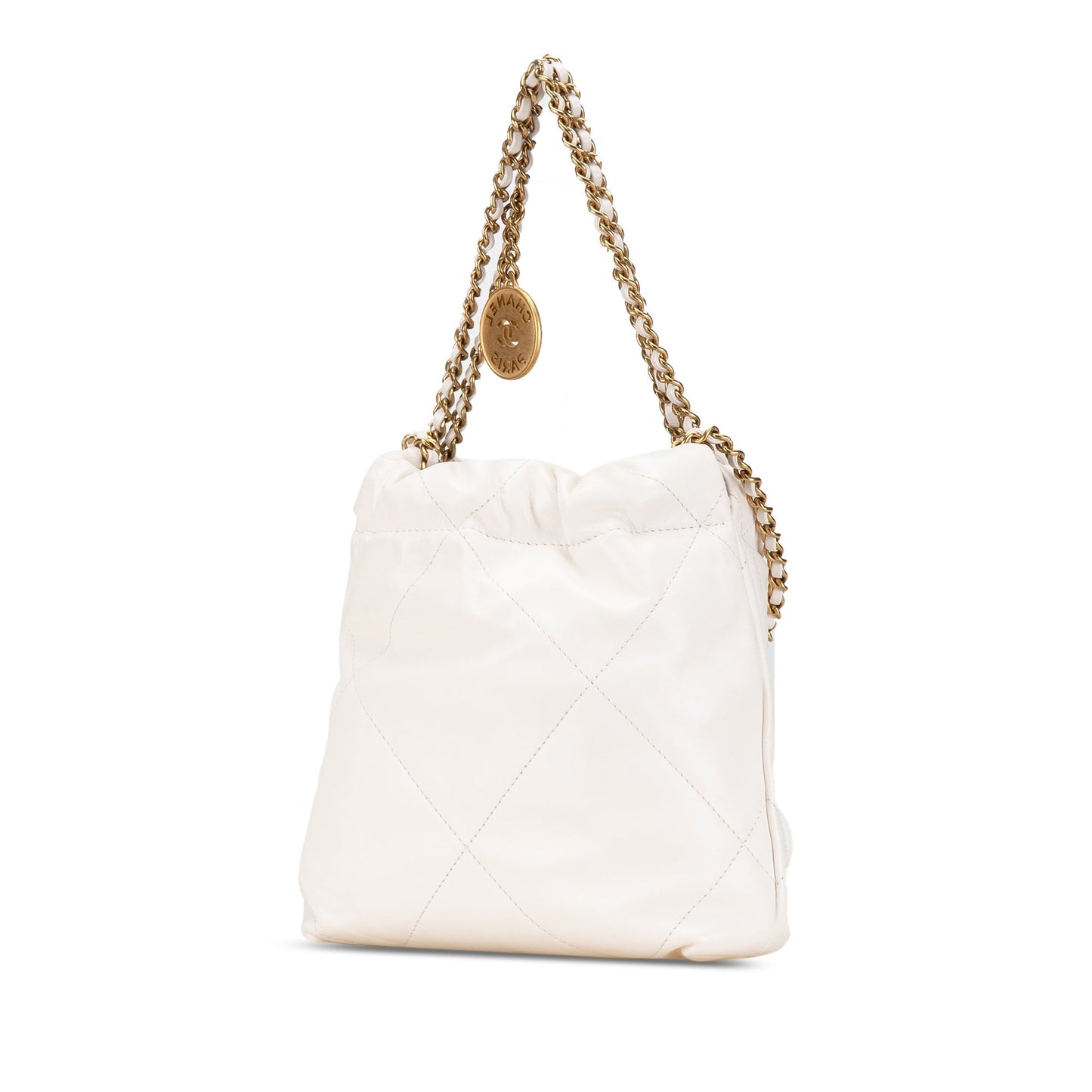 Chanel Sac Mini Shiny Calfskin 22 Hobo