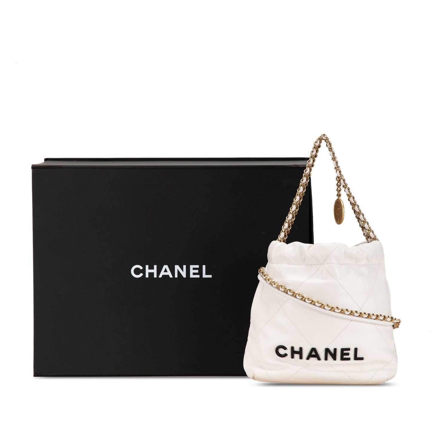 Chanel Sac Mini Shiny Calfskin 22 Hobo