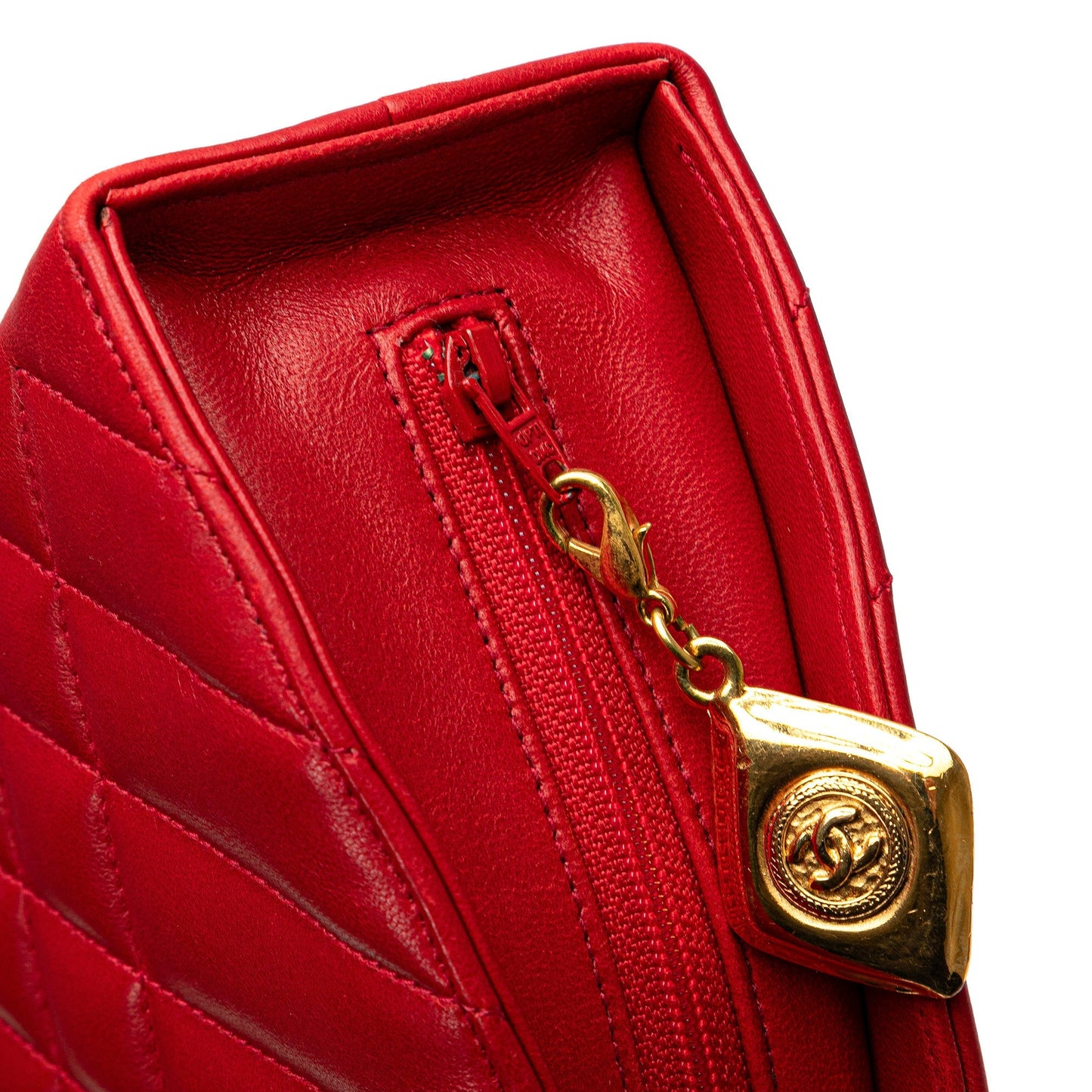 Chanel Sac Quilted Lambskin Half Moon Chain Shoulder Bag