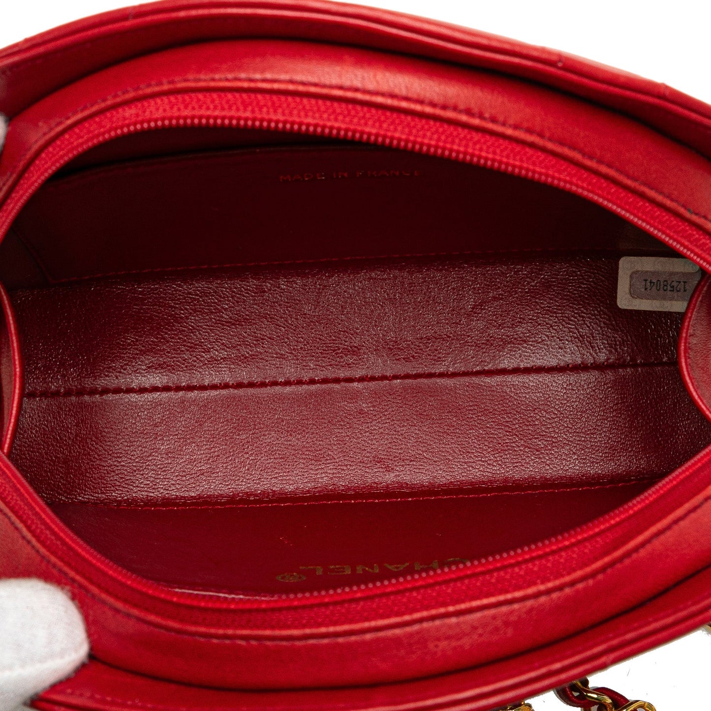 Chanel Sac Quilted Lambskin Half Moon Chain Shoulder Bag