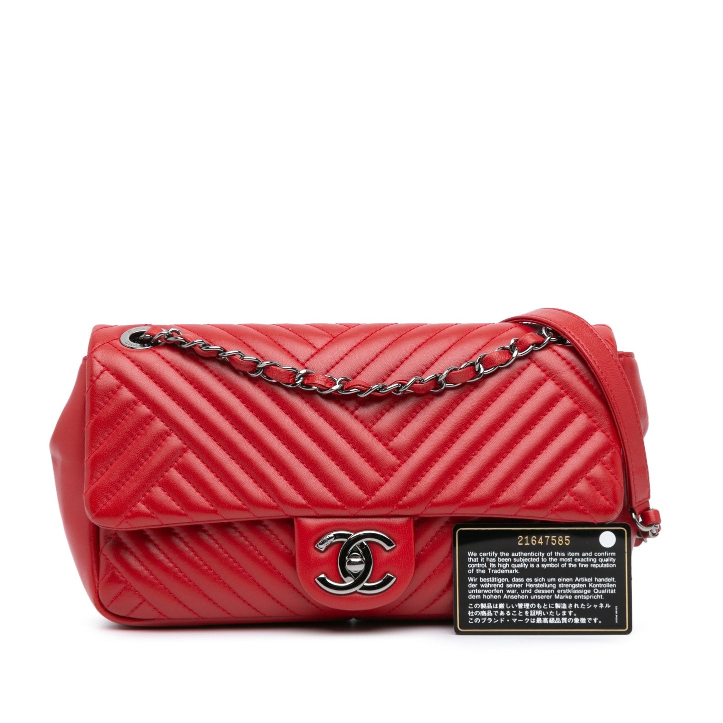 Chanel Sac Medium Lambskin CC Crossing Flap