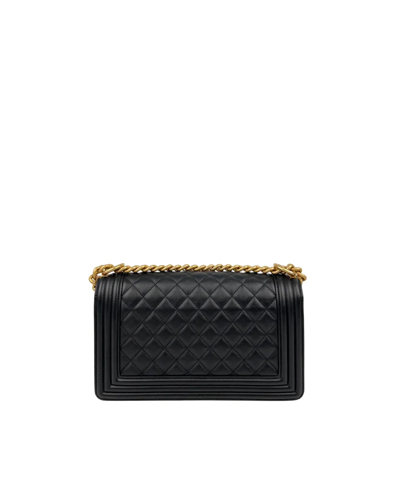 Chanel Sac Boy Medium en cuir noir