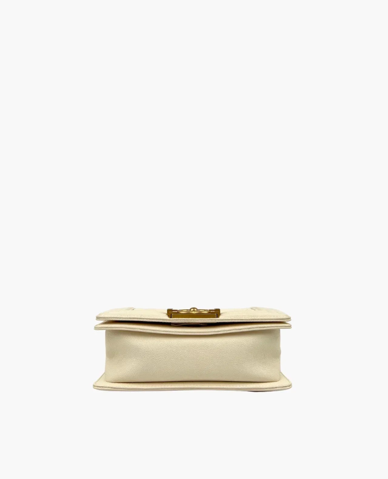 Chanel Sac Boy Small en cuir blanc