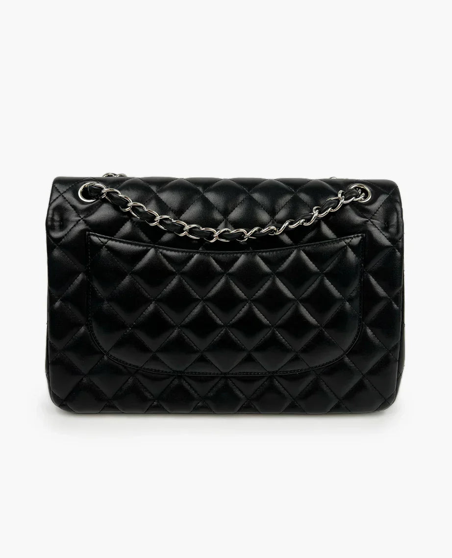 Chanel Sac Timeless / Classique Jumbo en cuir noir