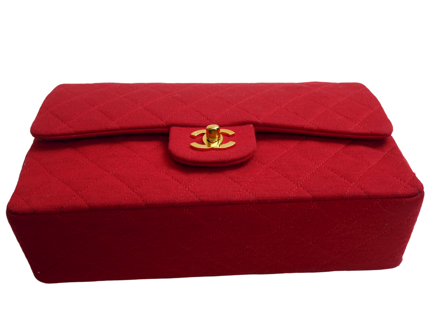 Chanel Timeless bag in red jersey - 2016