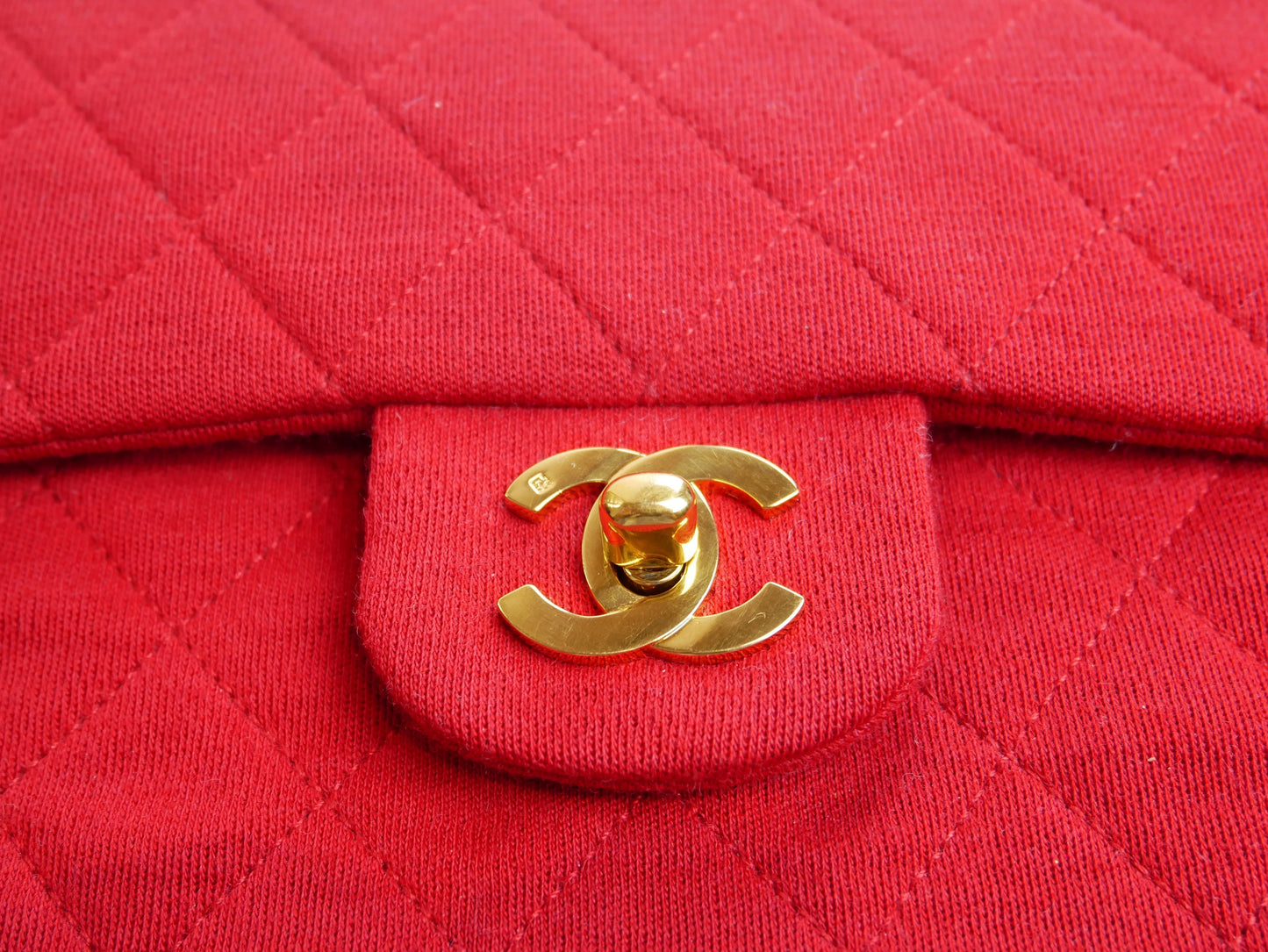 Chanel Timeless bag in red jersey - 2016
