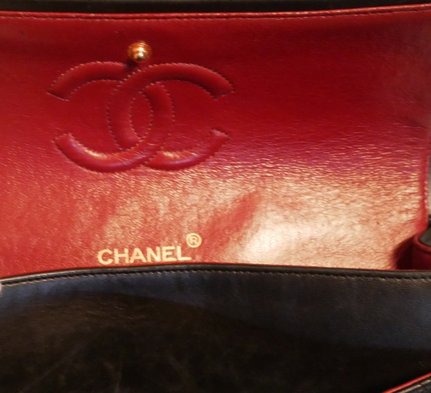 Chanel vintage leather quilted CC bag - 2004