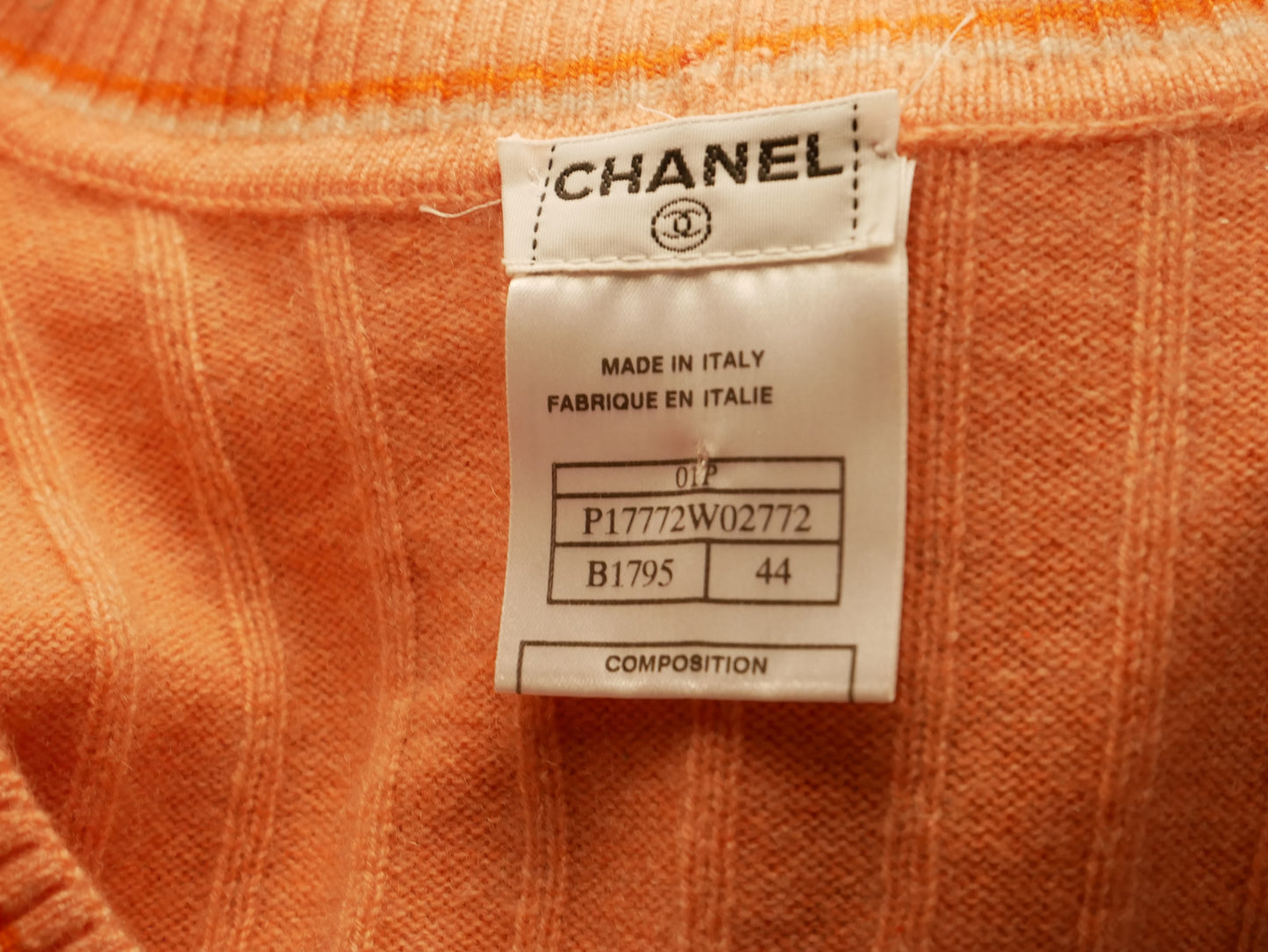 Chanel vintage pink orange cashmere jumper - S - 2000s