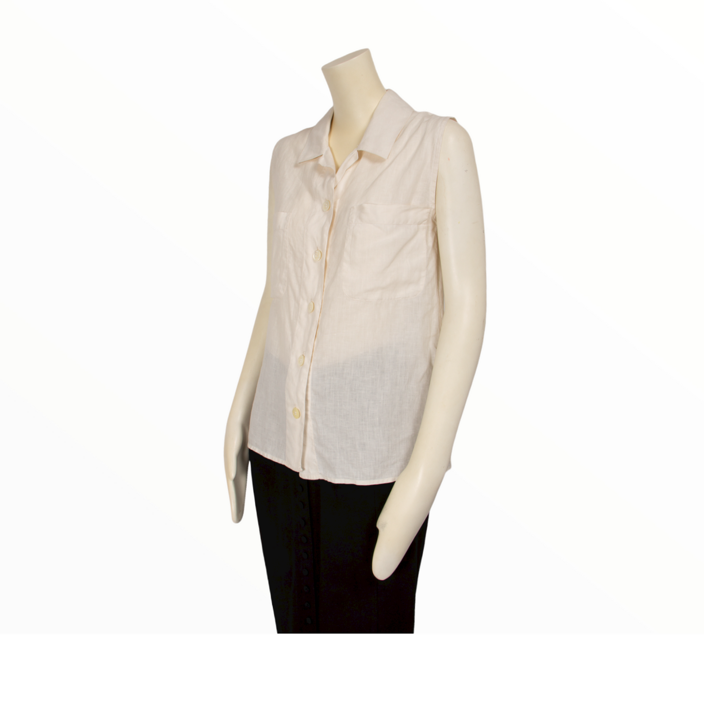 Chanel sleeveless shirt - S/M - 1990s