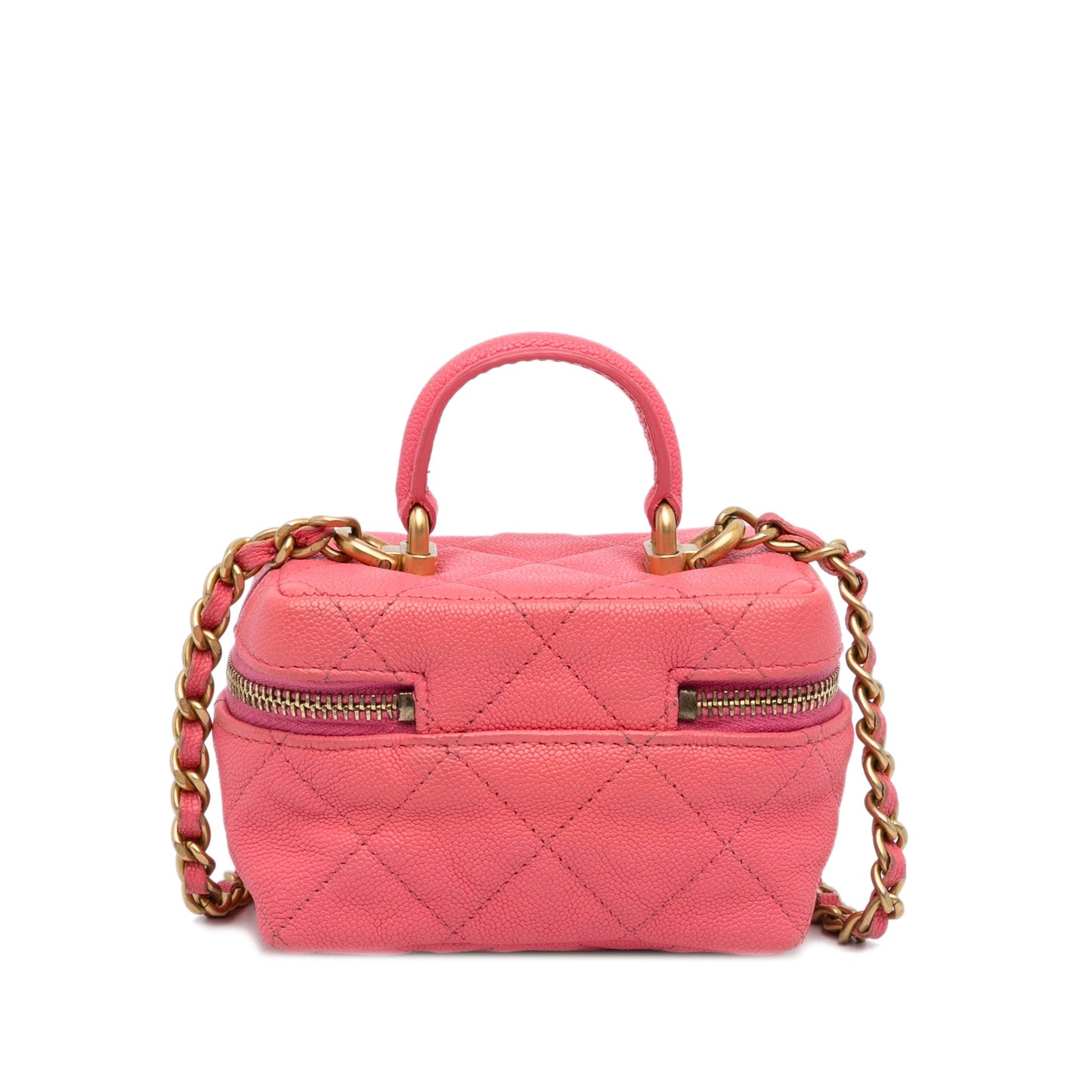 Chanel Sac Micro Caviar Chain Vanity Bag