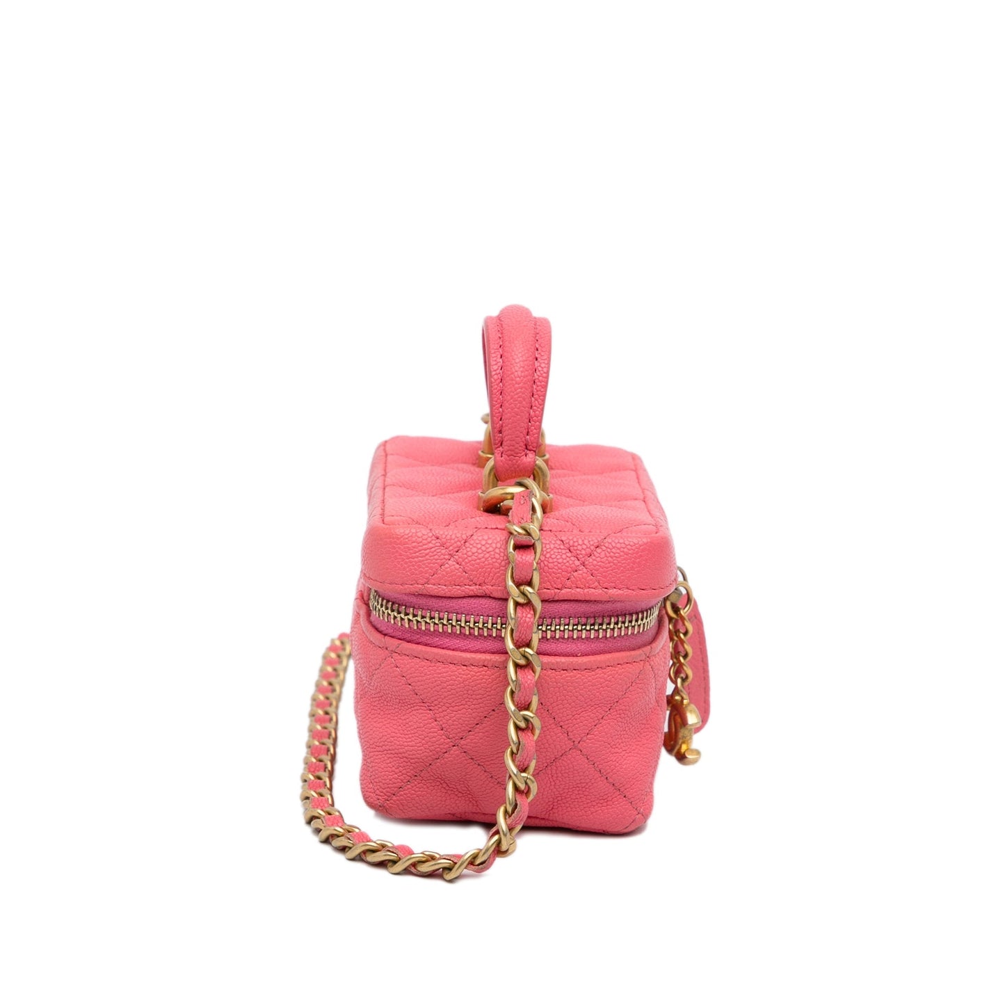 Chanel Sac Micro Caviar Chain Vanity Bag