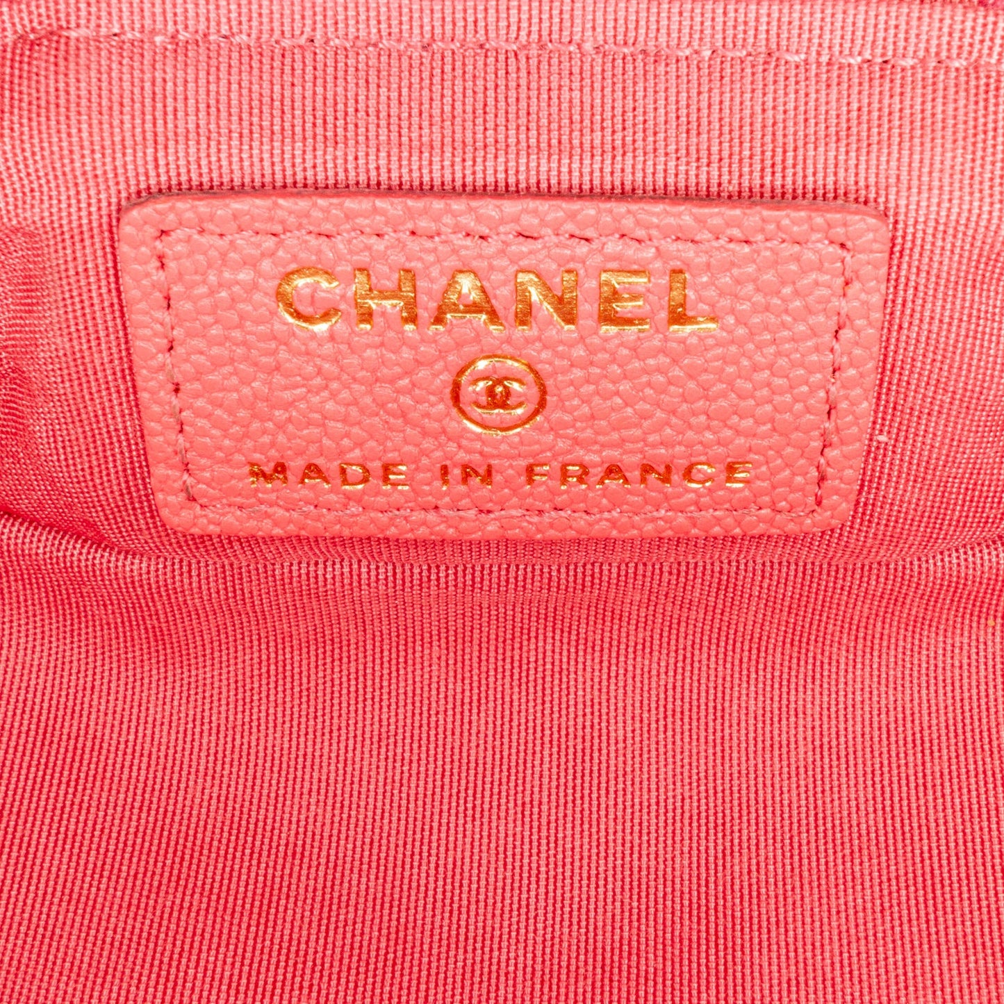 Chanel Sac Micro Caviar Chain Vanity Bag