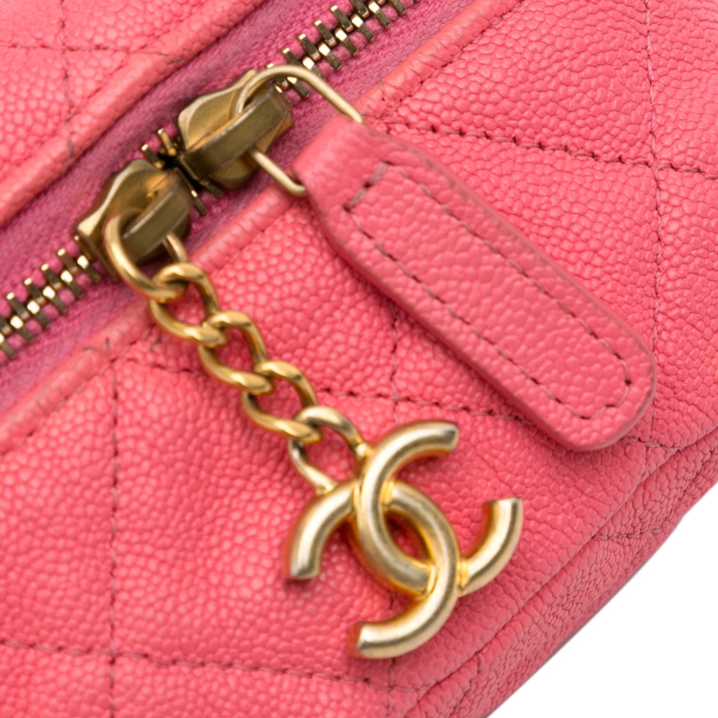 Chanel Sac Micro Caviar Chain Vanity Bag