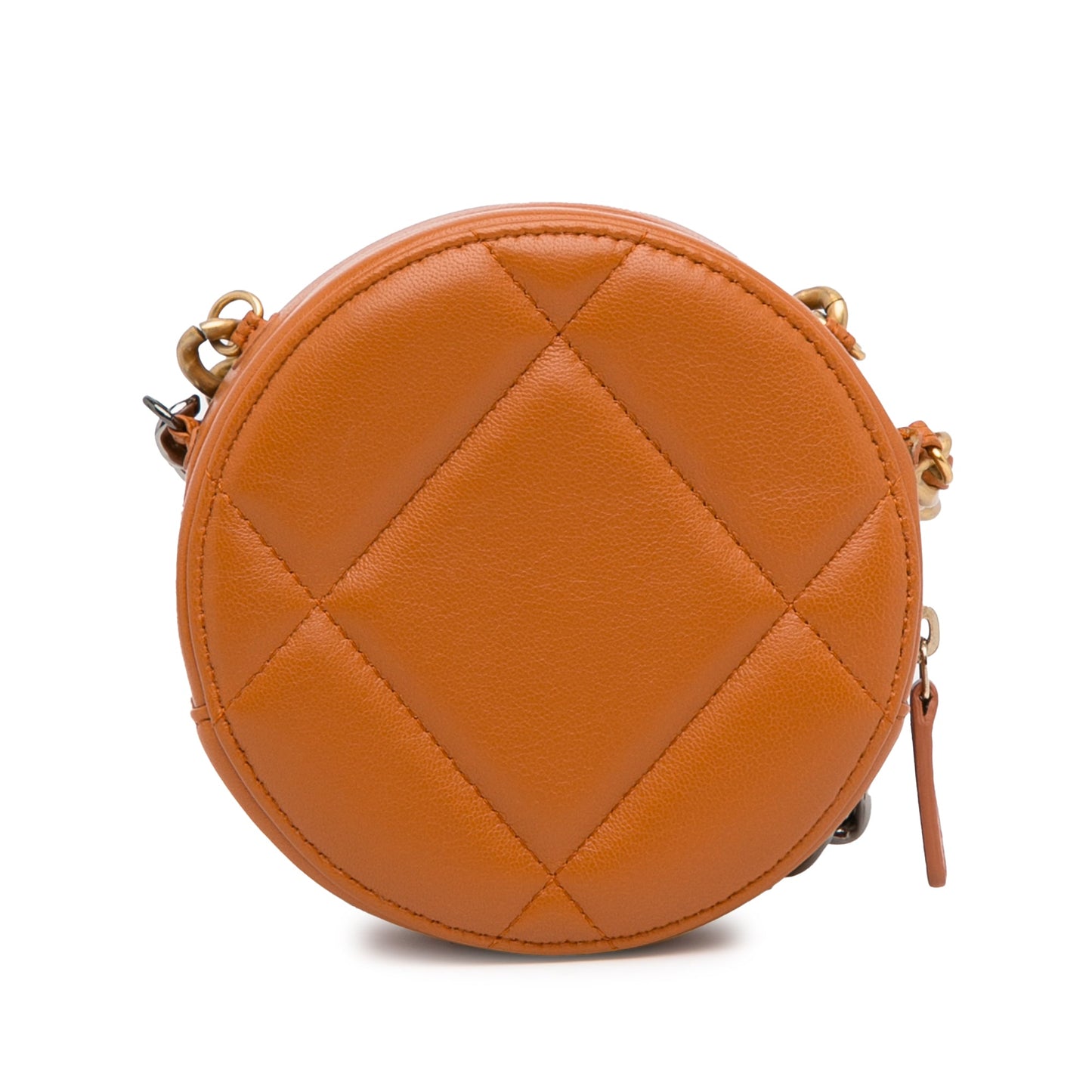Chanel Sac Lambskin 19 Round Clutch with Chain