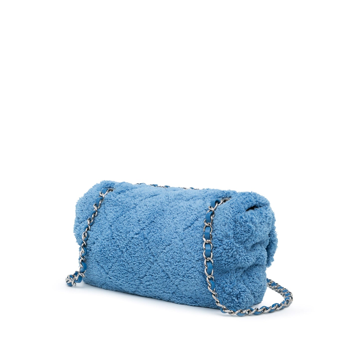 Chanel Sac Medium Quilted Terry Cloth Coco Beach Flap