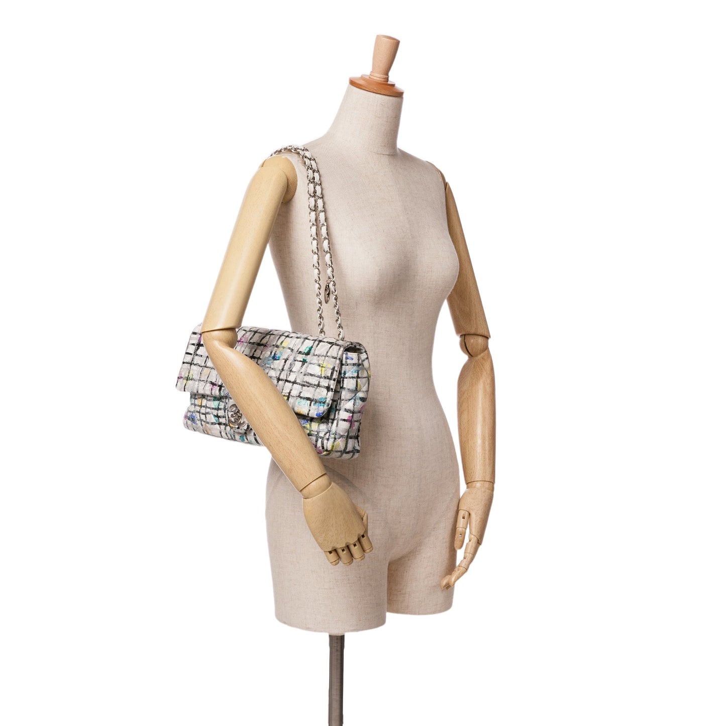 Chanel Sac Medium Calfskin Hand Painted Graffiti Flap