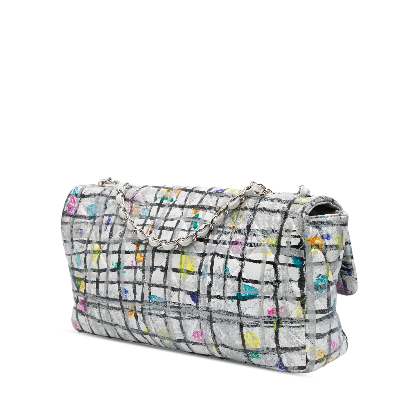 Chanel Sac Medium Calfskin Hand Painted Graffiti Flap