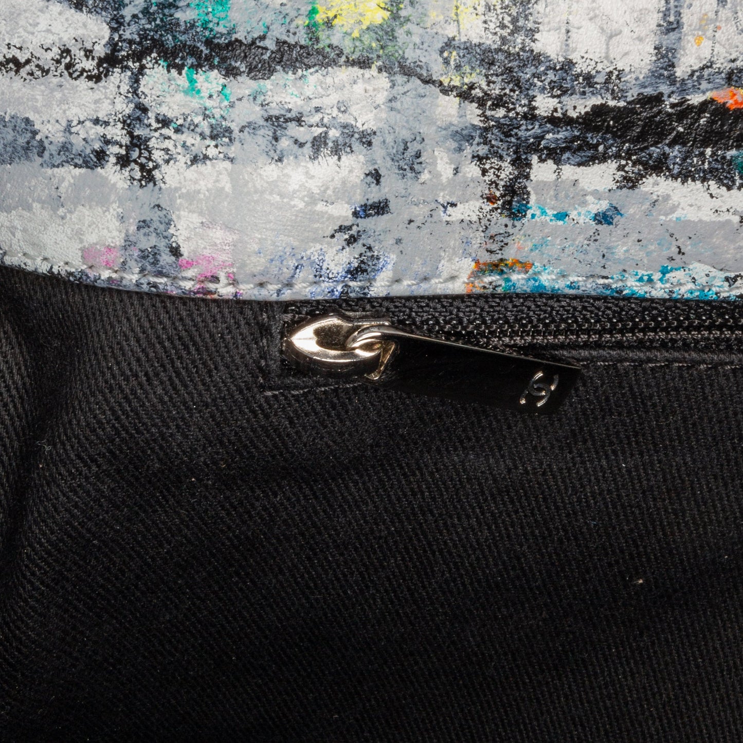 Chanel Sac Medium Calfskin Hand Painted Graffiti Flap
