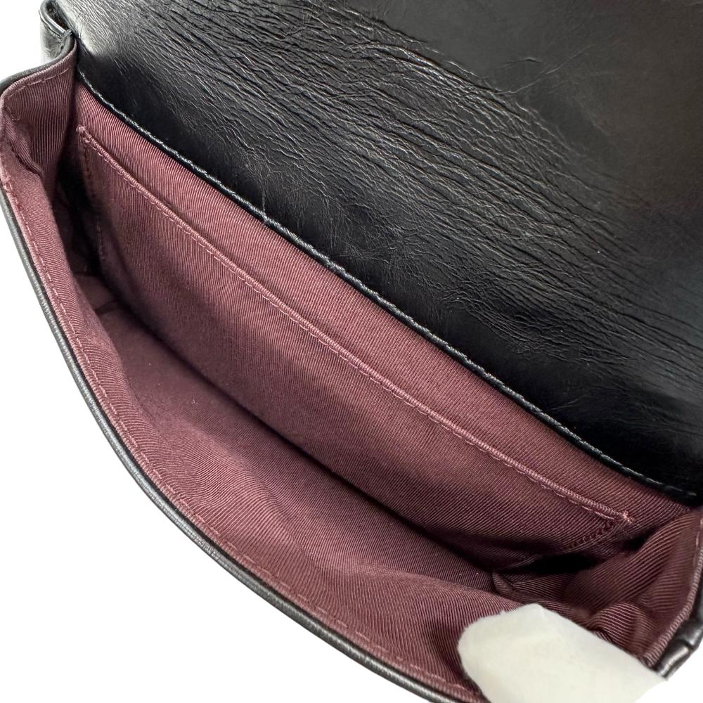 Chanel Calfskin 2WAY Shoulder Bag Black