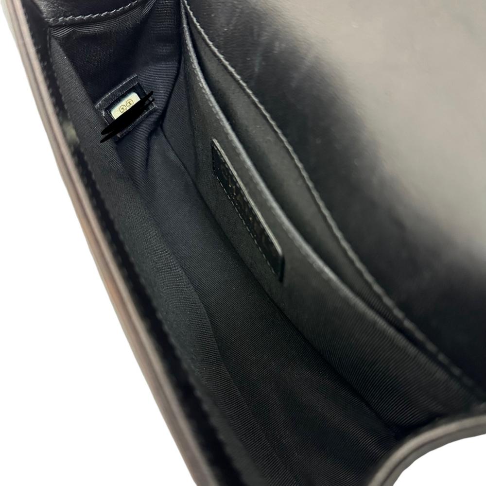 Chanel Boy V-Stitch Leather Shoulder Bag