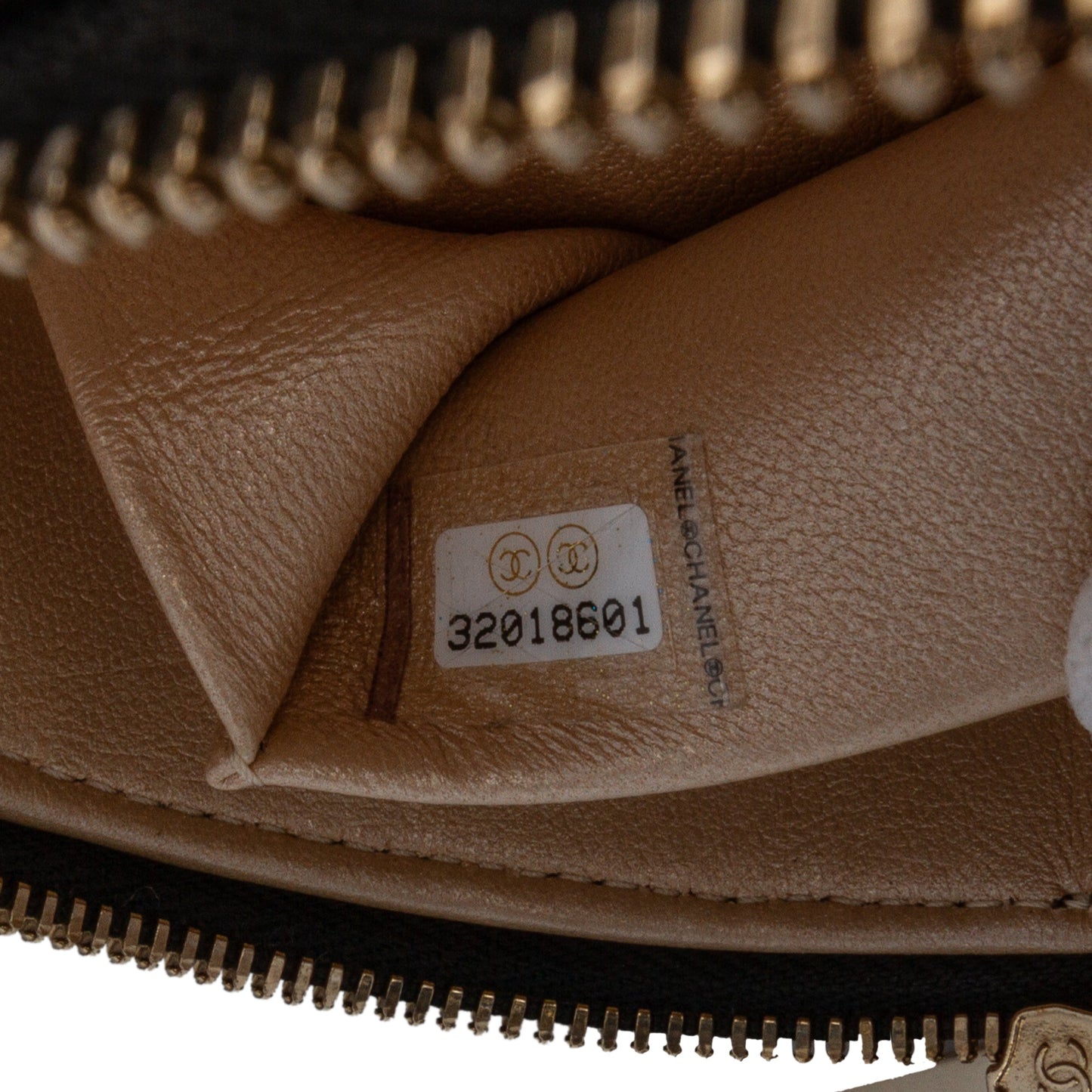Chanel Sac CC Lambskin Ruched Oval Top Handle Bag