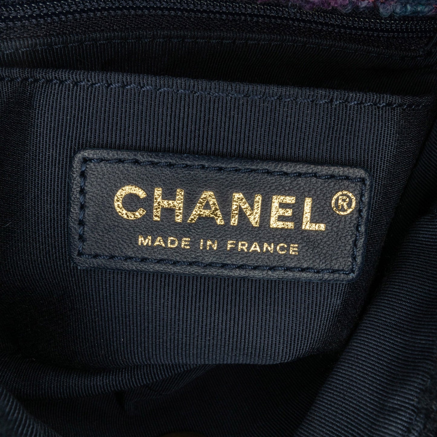 Blue Chanel Mini Square Classic Multicolor Shearling Single Flap Crossbody Bag