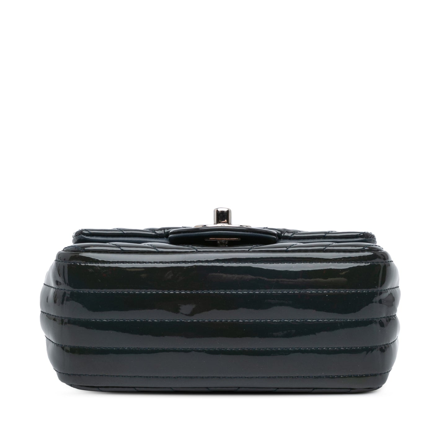 Chanel Sac Mini Square Classic Chevron Patent Flap