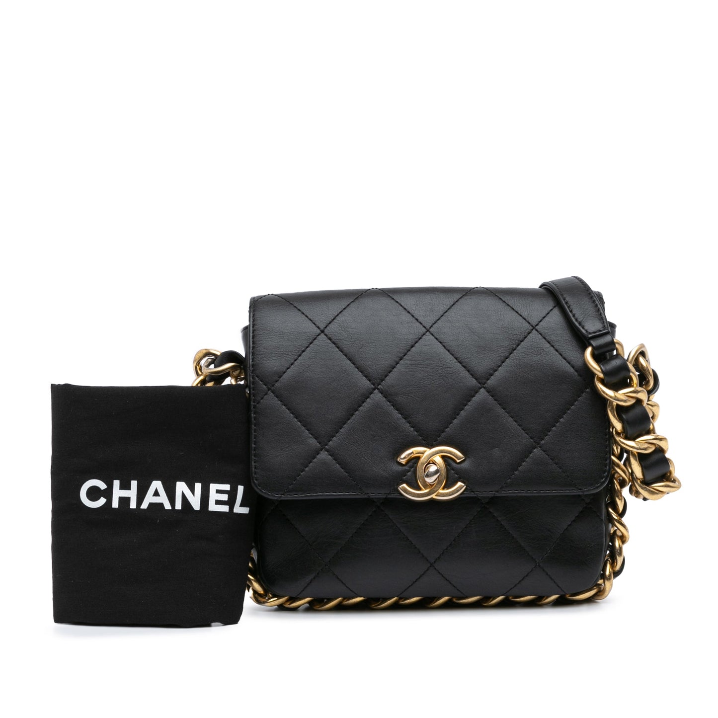 Chanel Sac Small Quilted Calfskin Framing Chain Flap