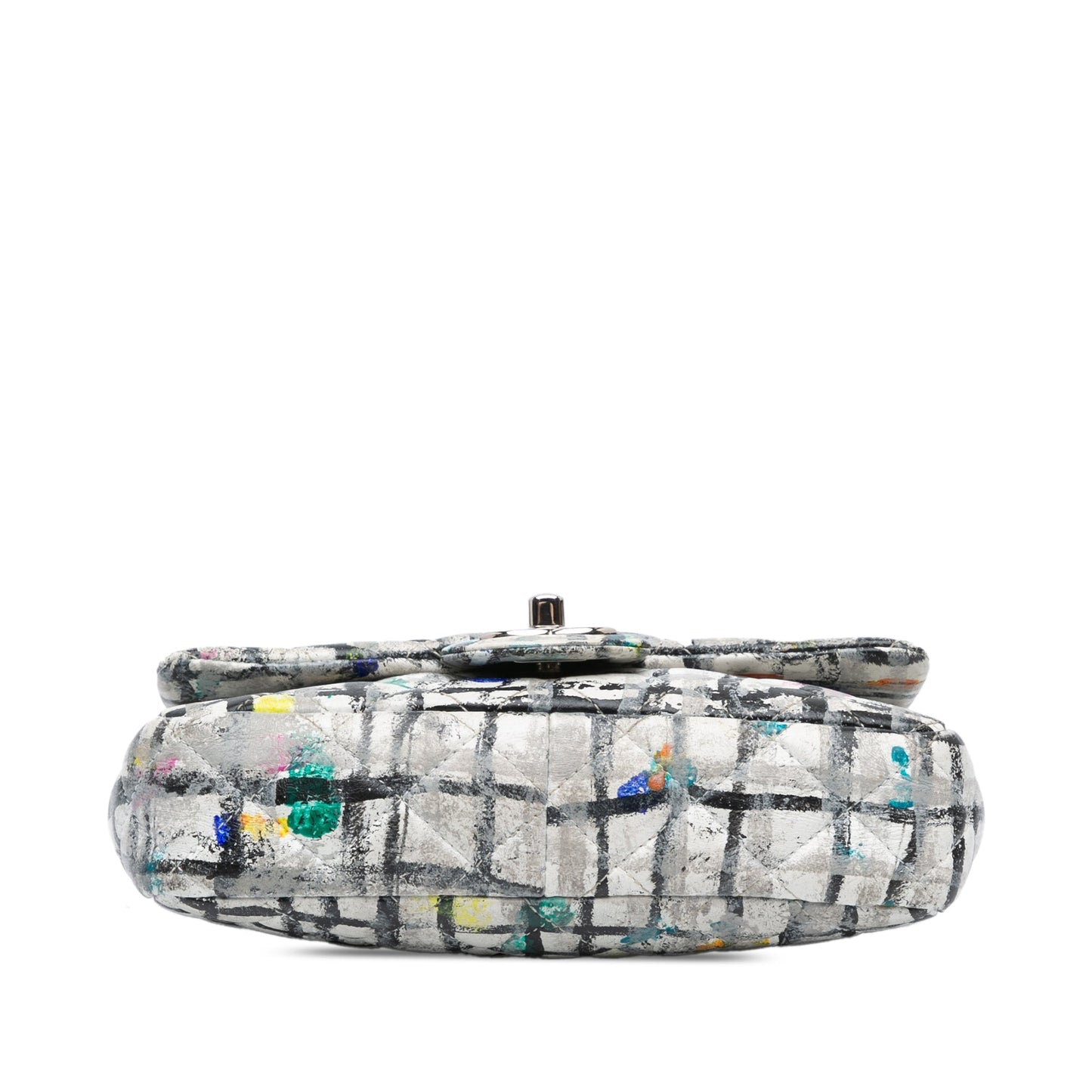 Chanel Sac Mini Rectangular Calfskin Hand Painted Graffiti Flap
