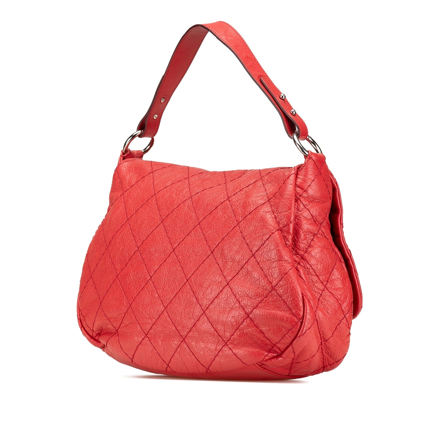 Chanel Sac Large Quilted Aged Calfskin On The Road Flap
