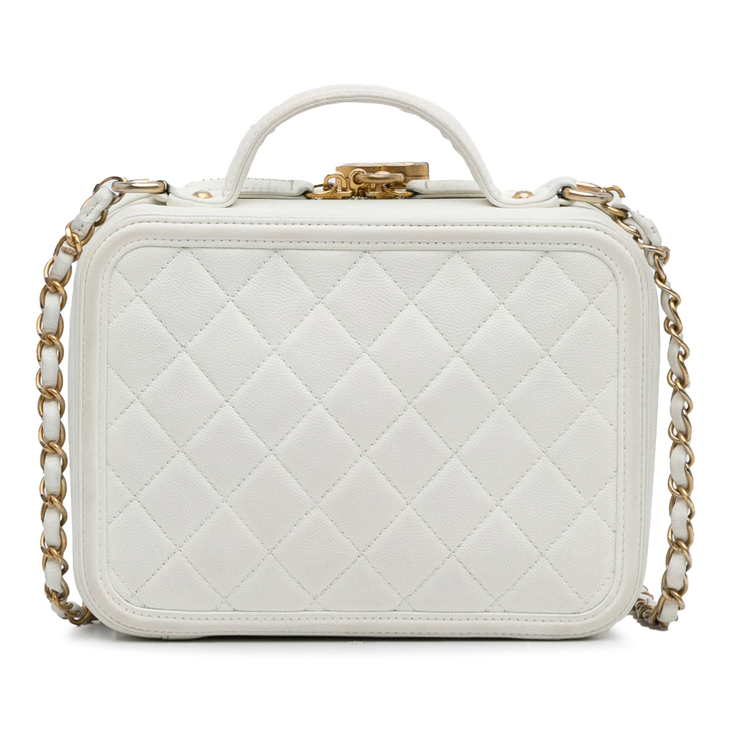 Chanel Sac Medium Caviar Filigree Vanity Case