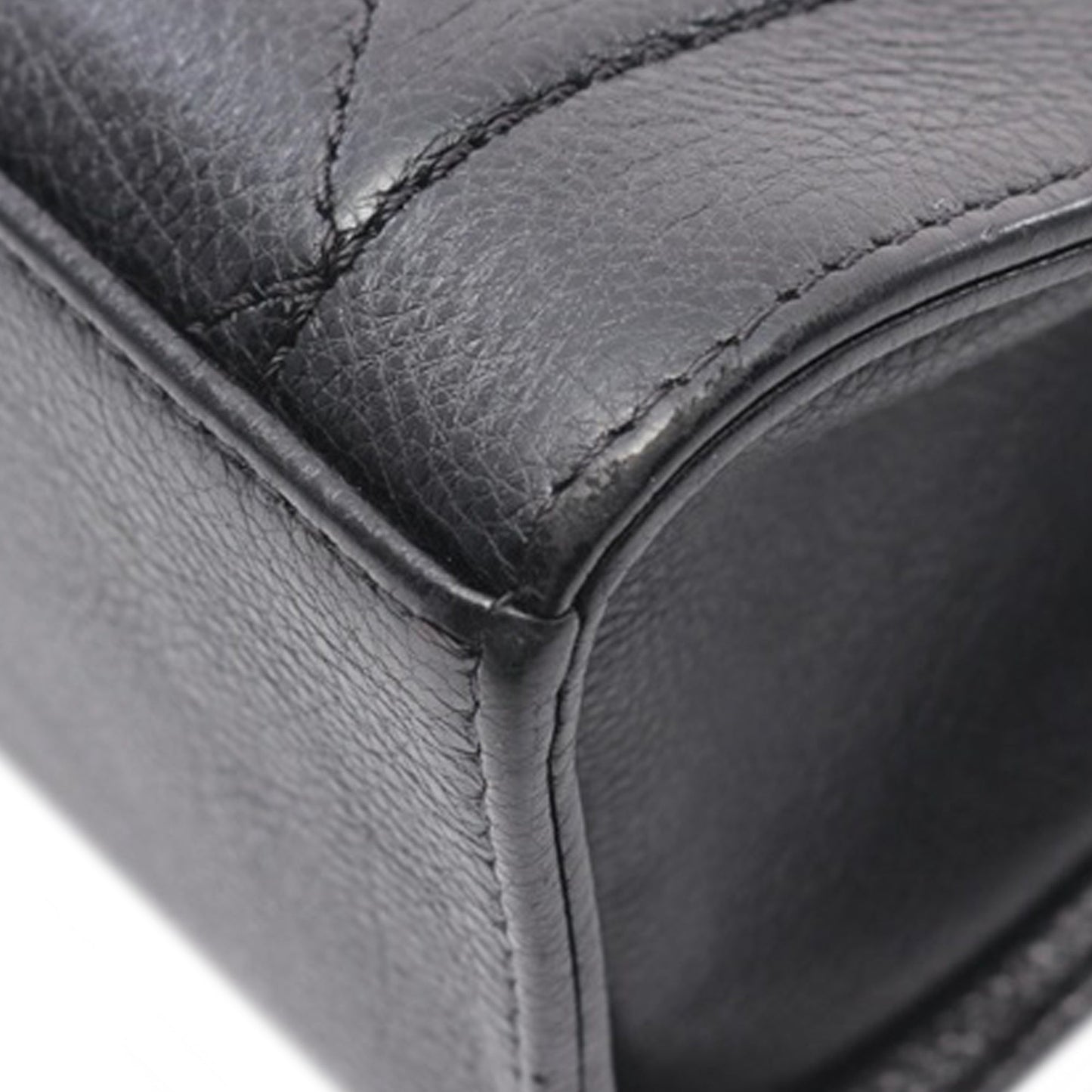 Black Chanel Medium Quilted Calfskin Label Click Flap Satchel
