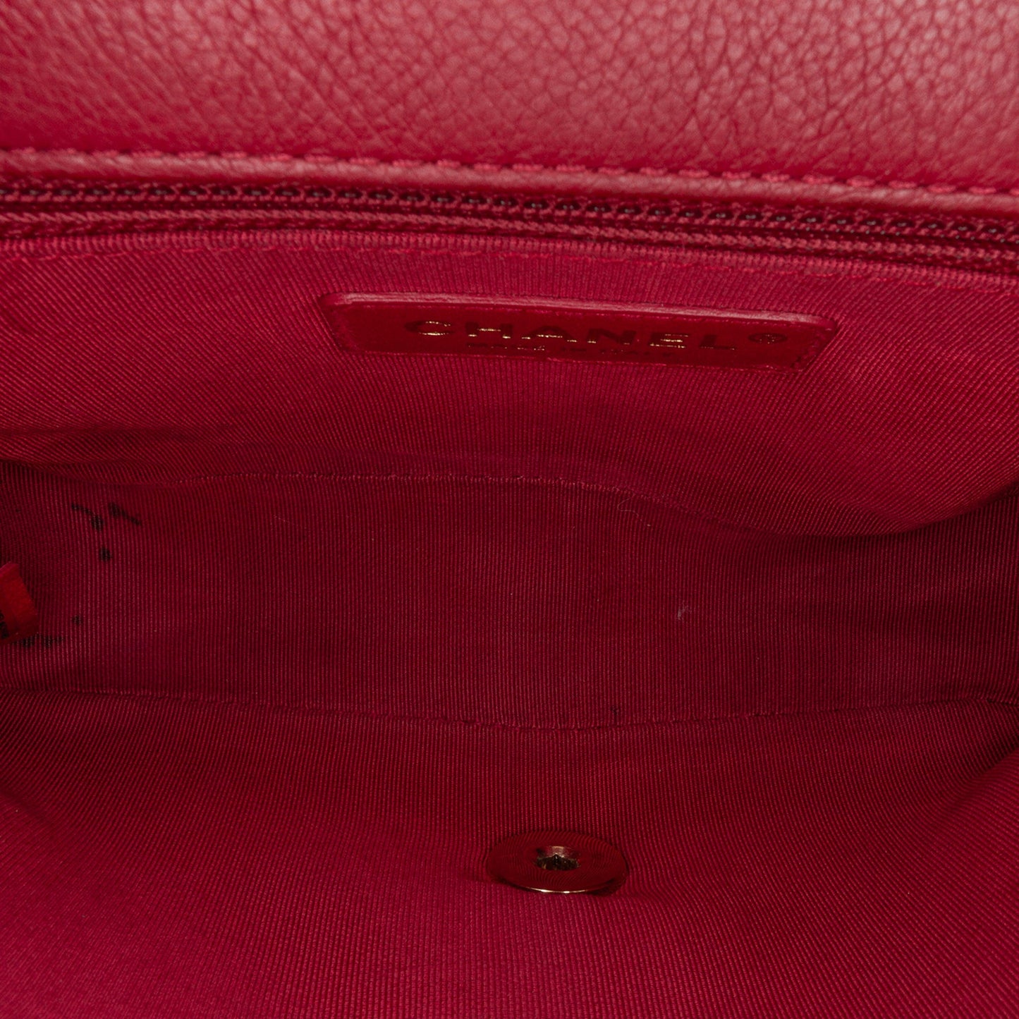 Chanel Sac Small Quilted Caviar Studded Chain Handle Flap