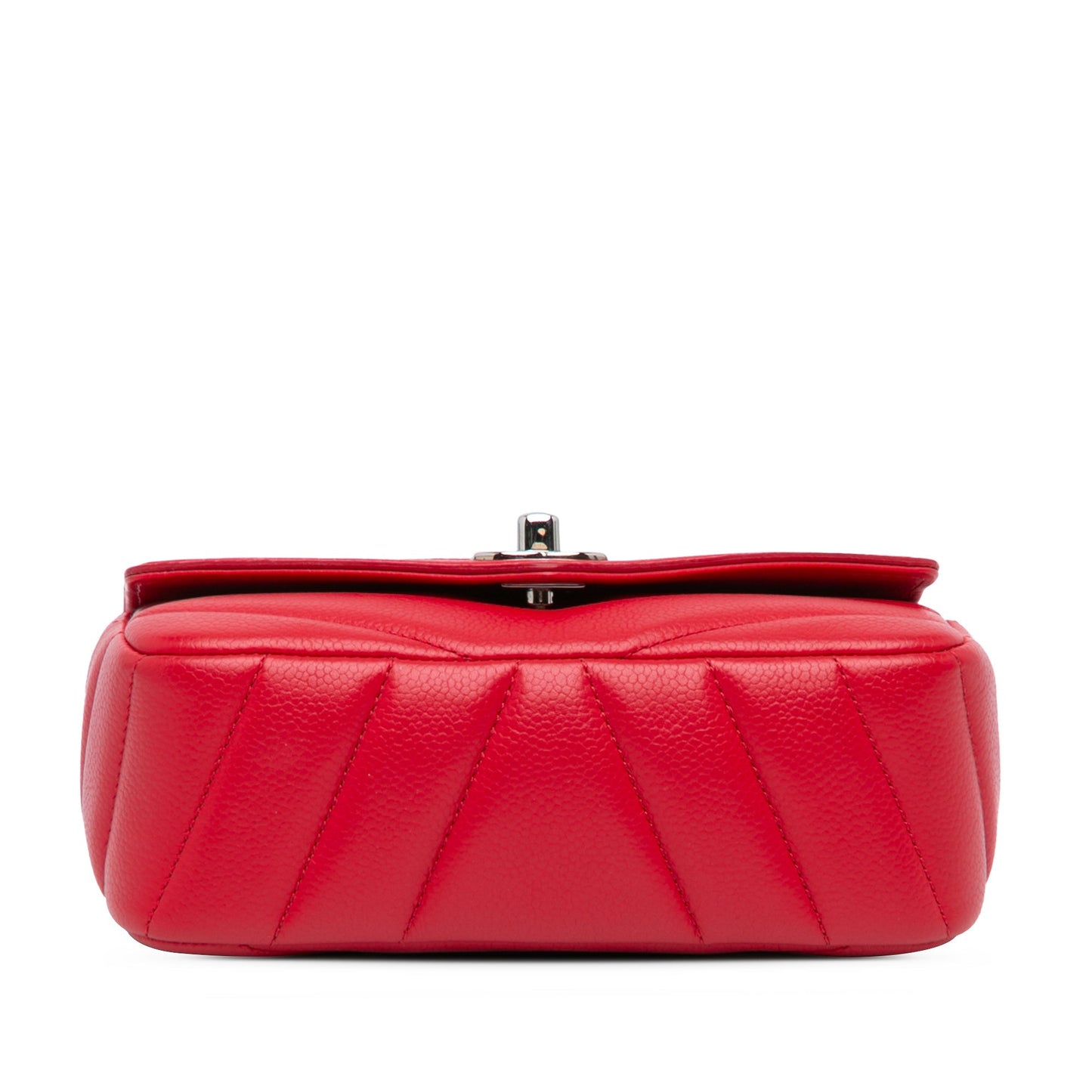Chanel Sac Mini Caviar Chevron Data Center Envelope Flap Bag