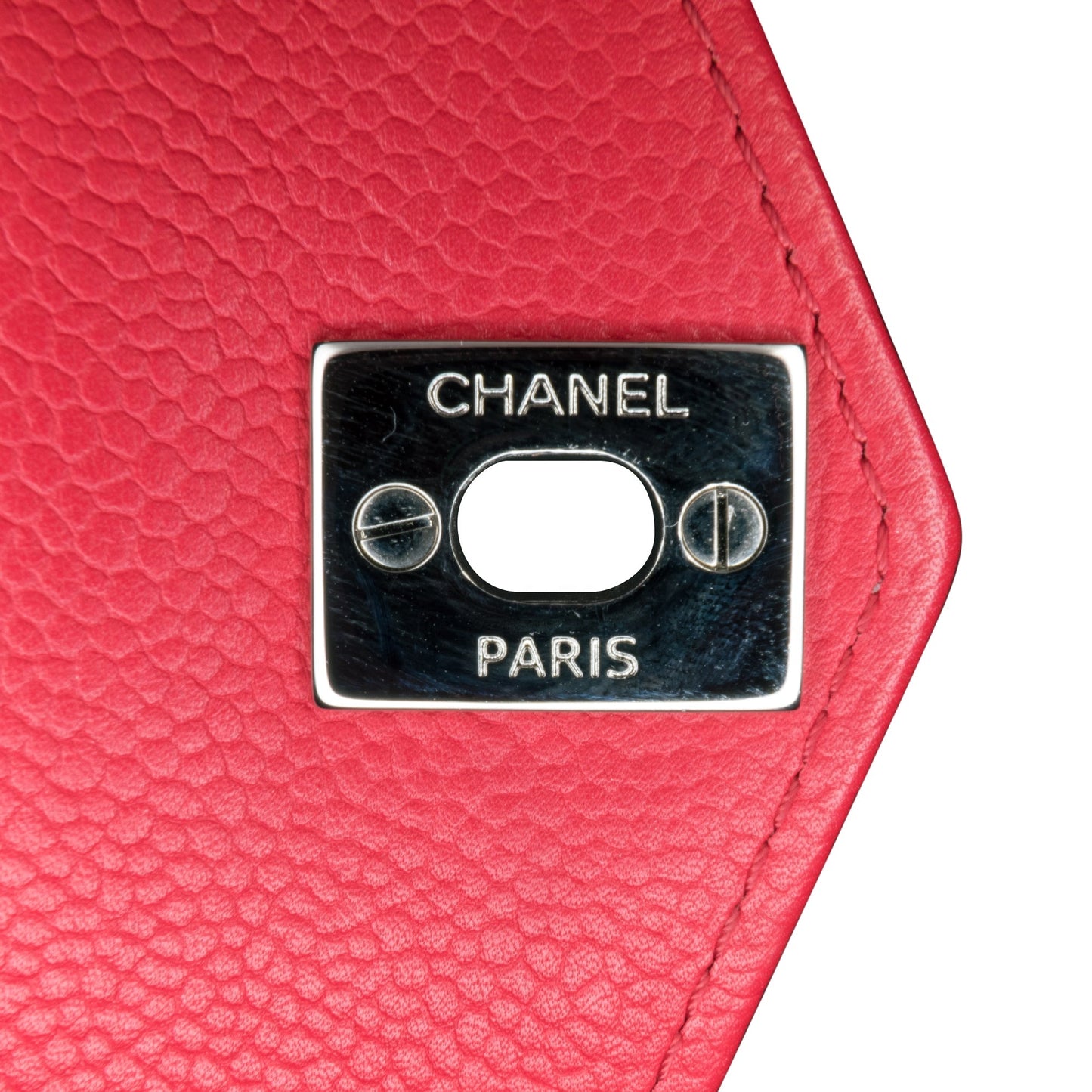 Chanel Sac Mini Caviar Chevron Data Center Envelope Flap Bag