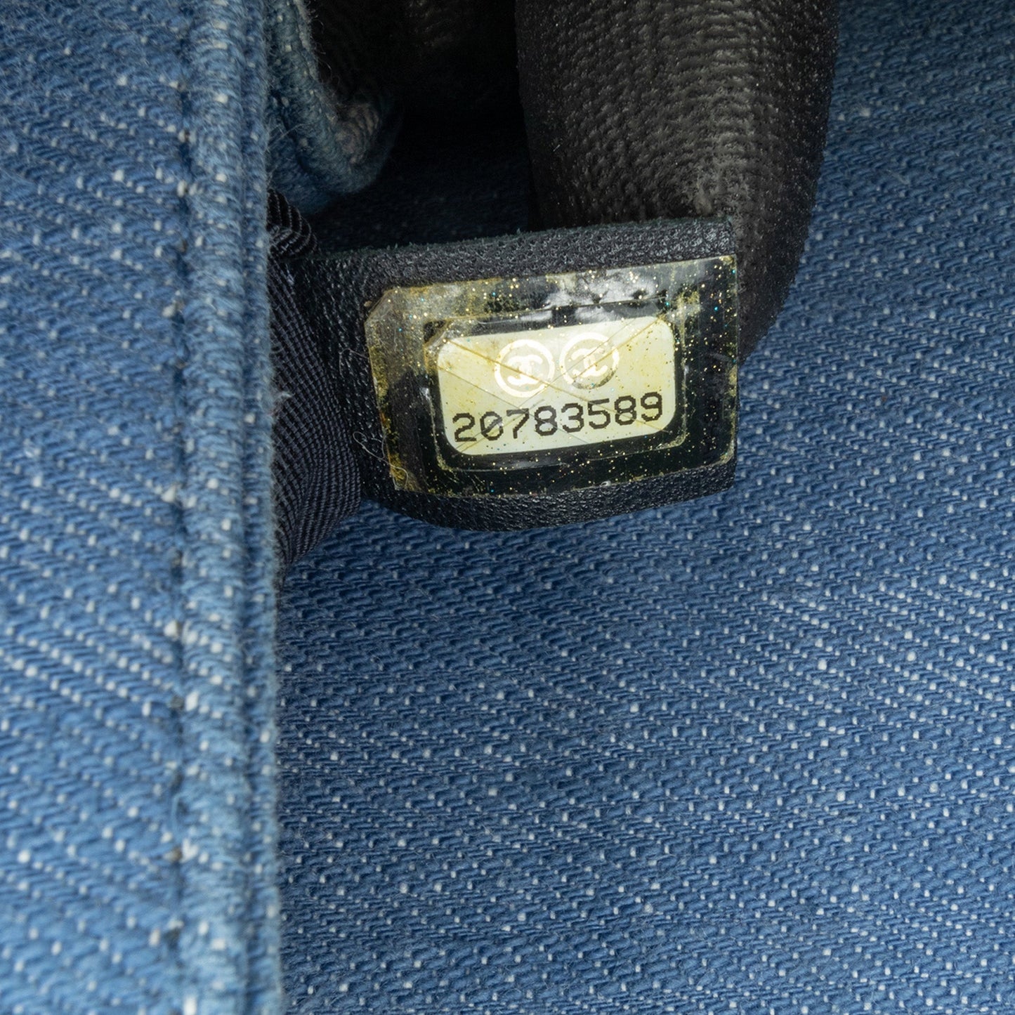 Chanel Sac Medium Denim Chevron Boy Flap