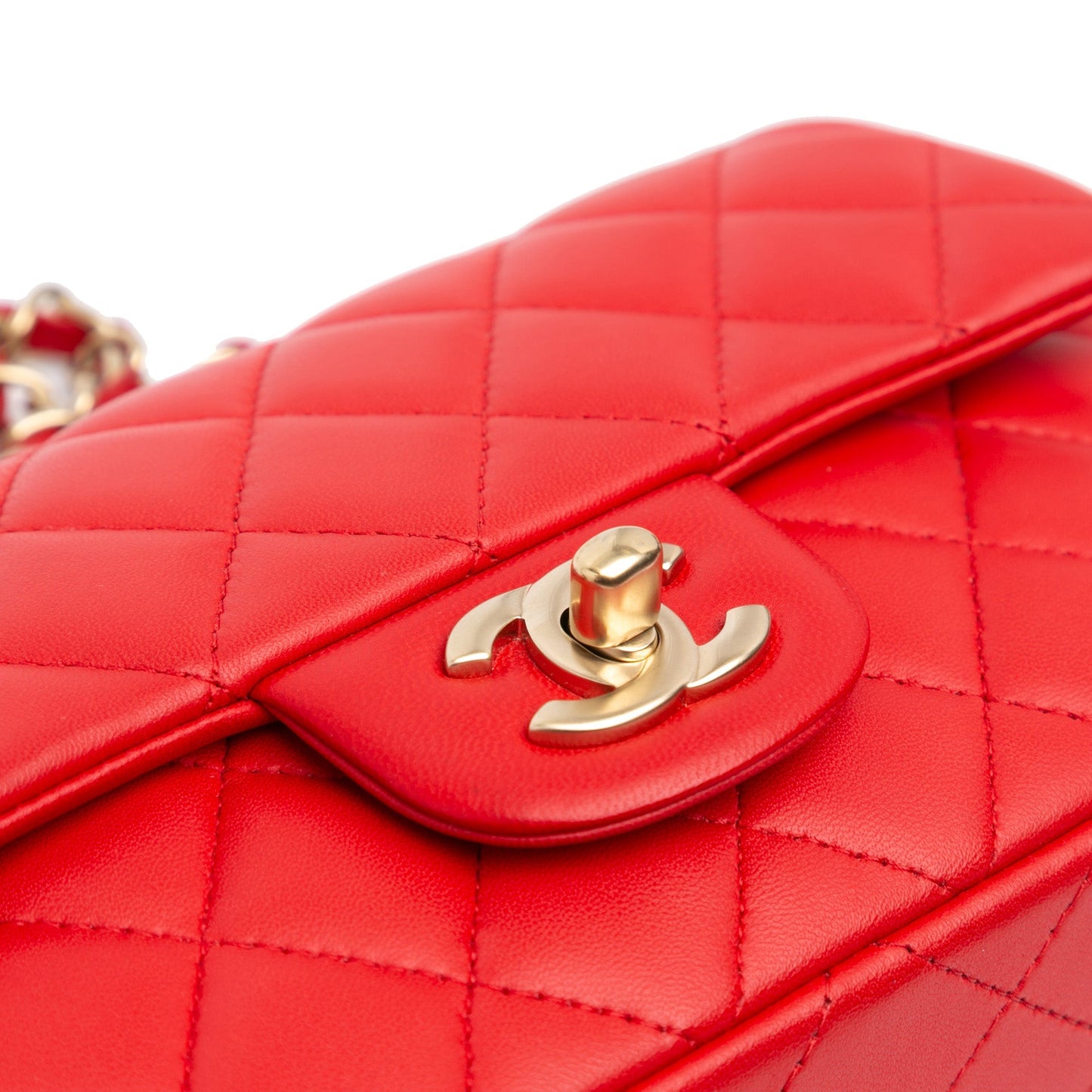 Chanel Sac Mini Rectangular Classic Lambskin Single Flap