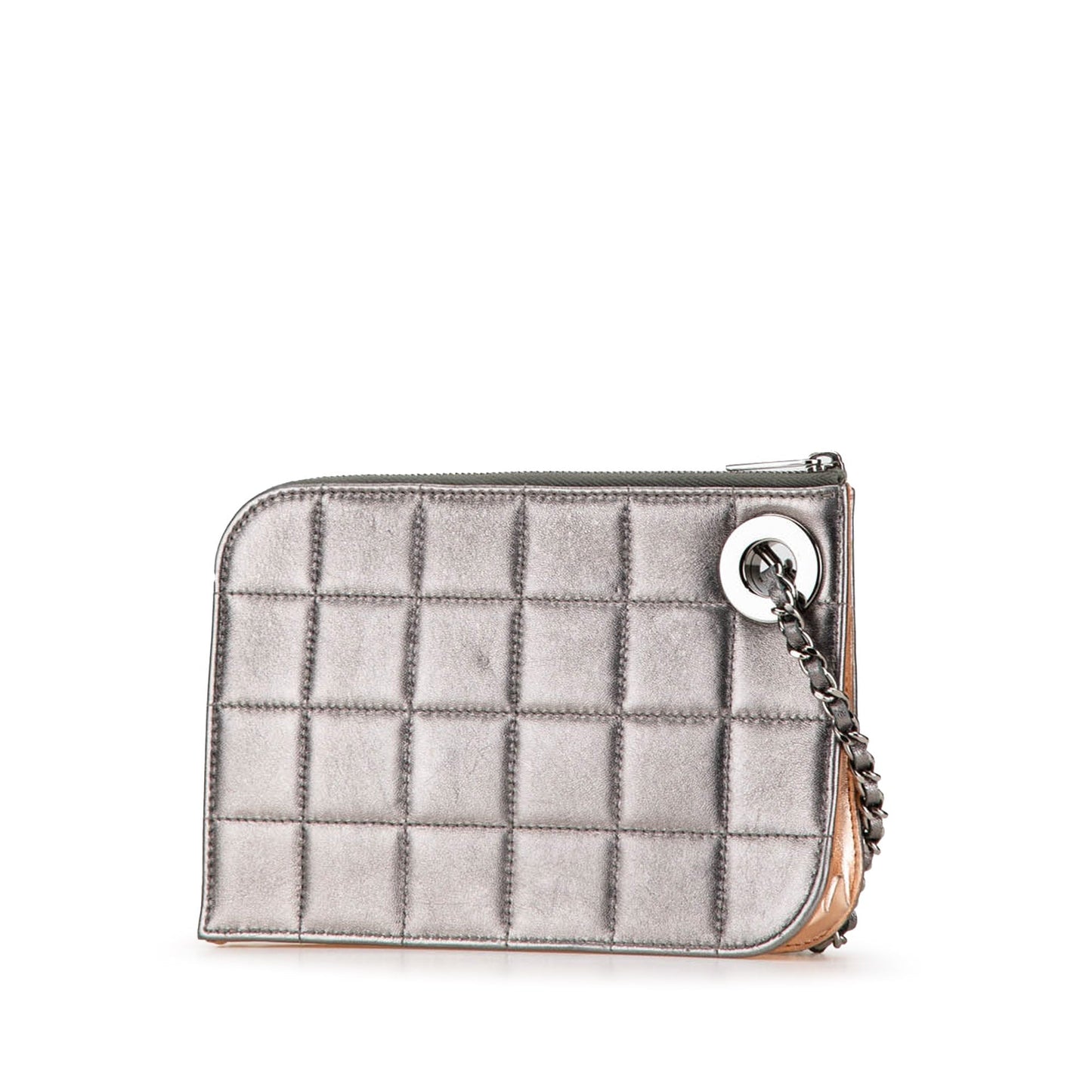 Chanel Sac Chocolate Bar Lambskin Handcuff Wristlet