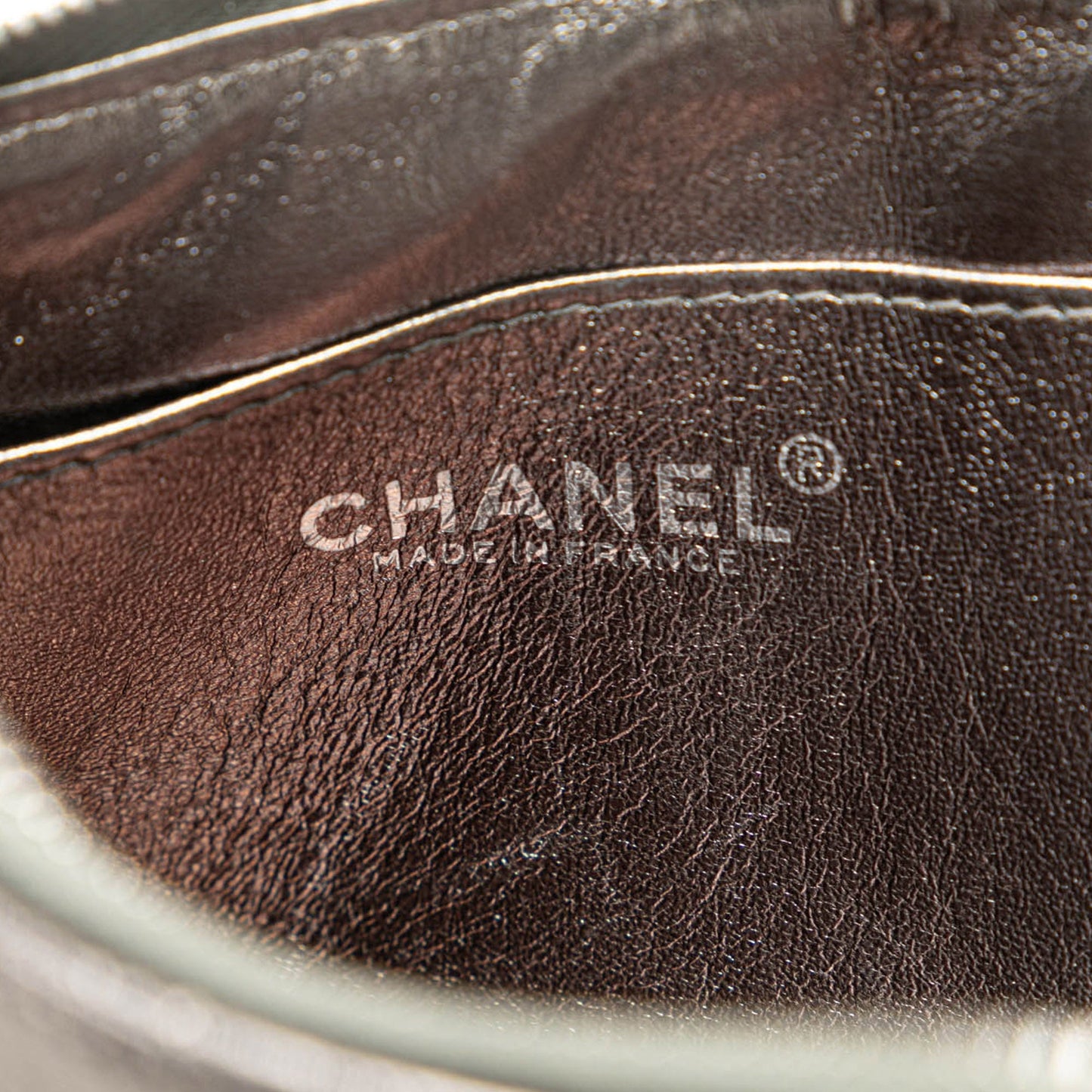 Chanel Sac Chocolate Bar Lambskin Handcuff Wristlet
