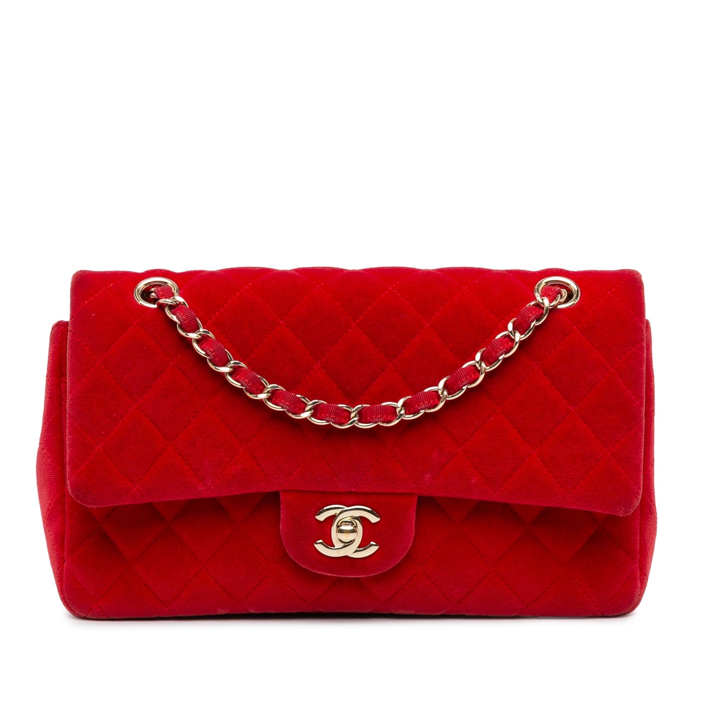 Chanel Sac Medium Classic Velvet Double Flap