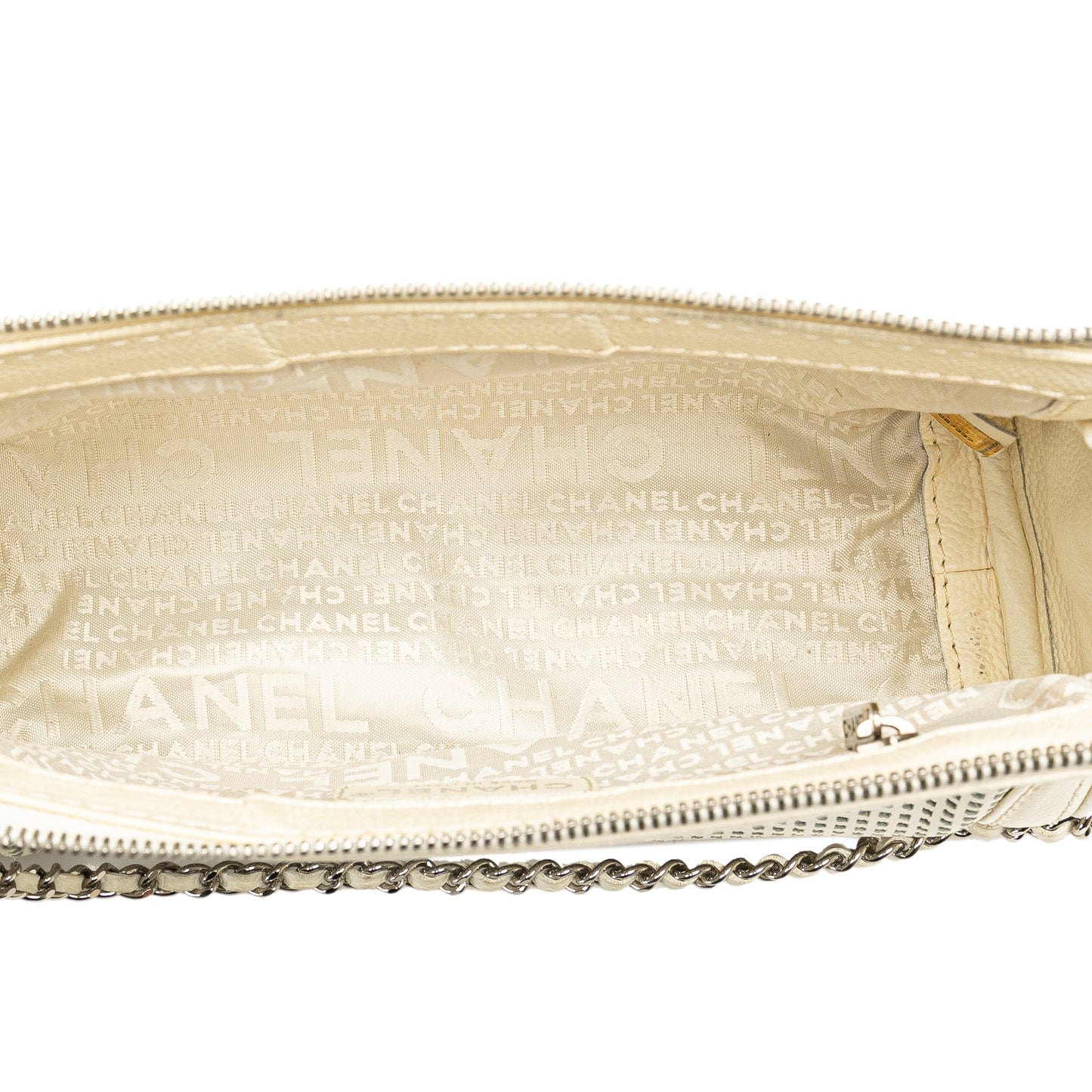 Chanel Sac Caviar Perforated Pulley Shoulder Bag