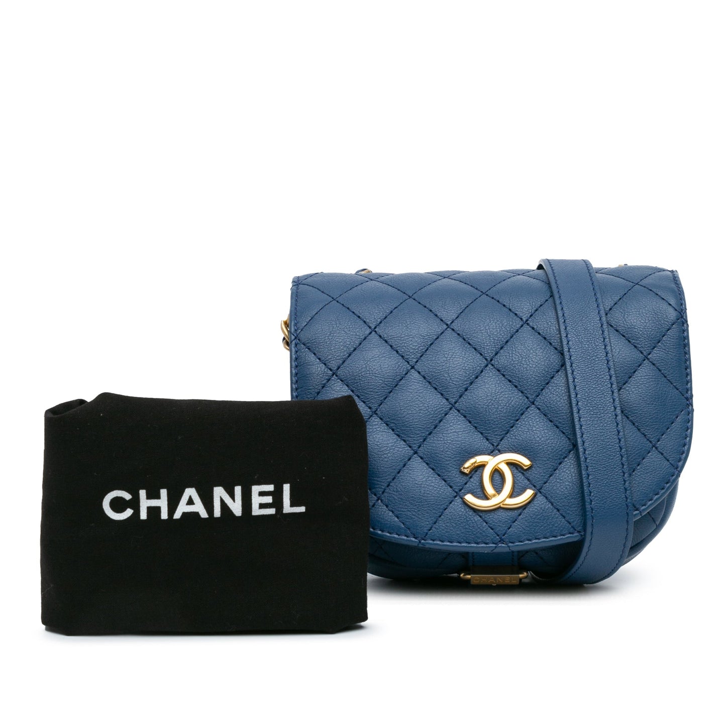 Chanel Sac Quilted Grained Calfskin Casual Trip Messenger